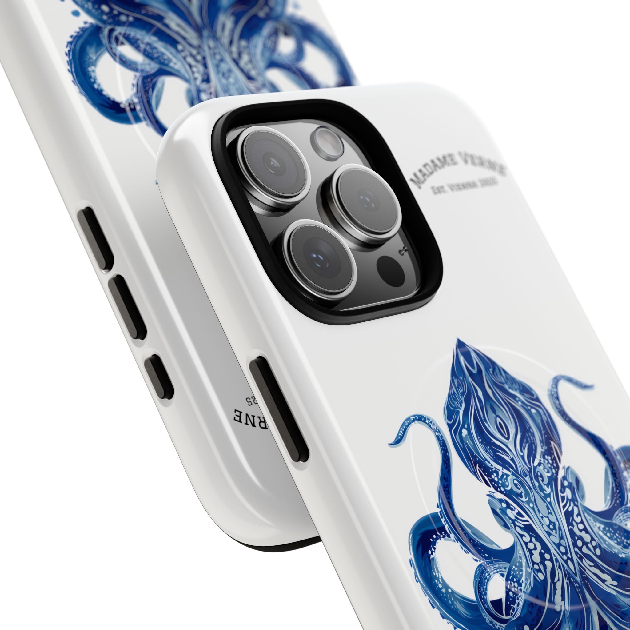 MagSafe iPhone-Schutzhülle "Deep Blue Bloom" - Opal Depths No. 32