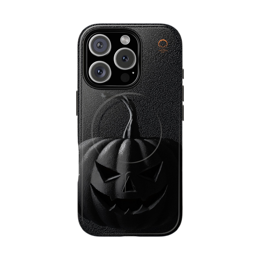 HALLOWEEN LIMITED EDITION MagSafe iPhone-Schutzhülle "Shadow Pumpkin" - 🎃👻 Wicked Elegance No. 08 👻🎃