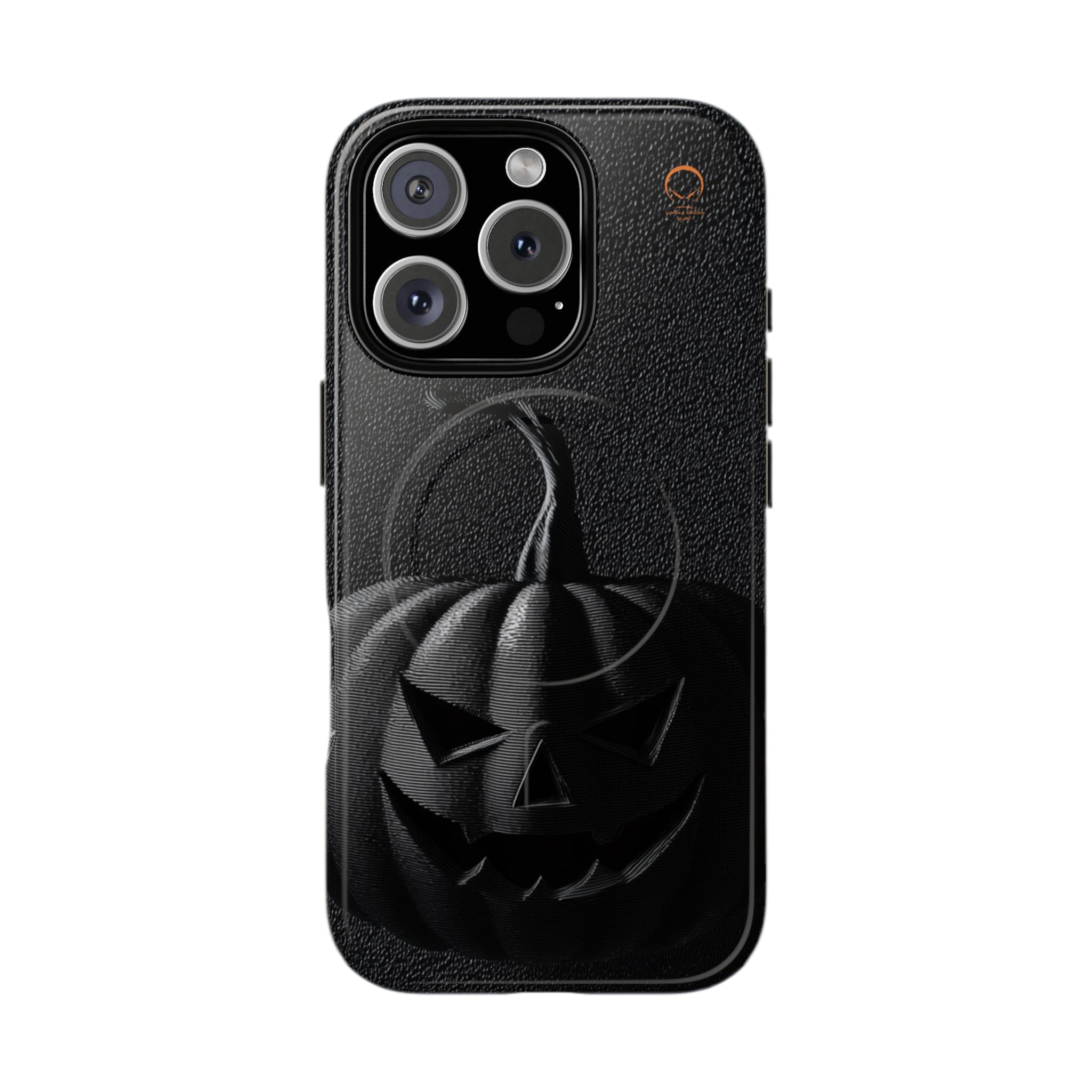 HALLOWEEN LIMITED EDITION MagSafe iPhone-Schutzhülle "Shadow Pumpkin" - 🎃👻 Wicked Elegance No. 08 👻🎃