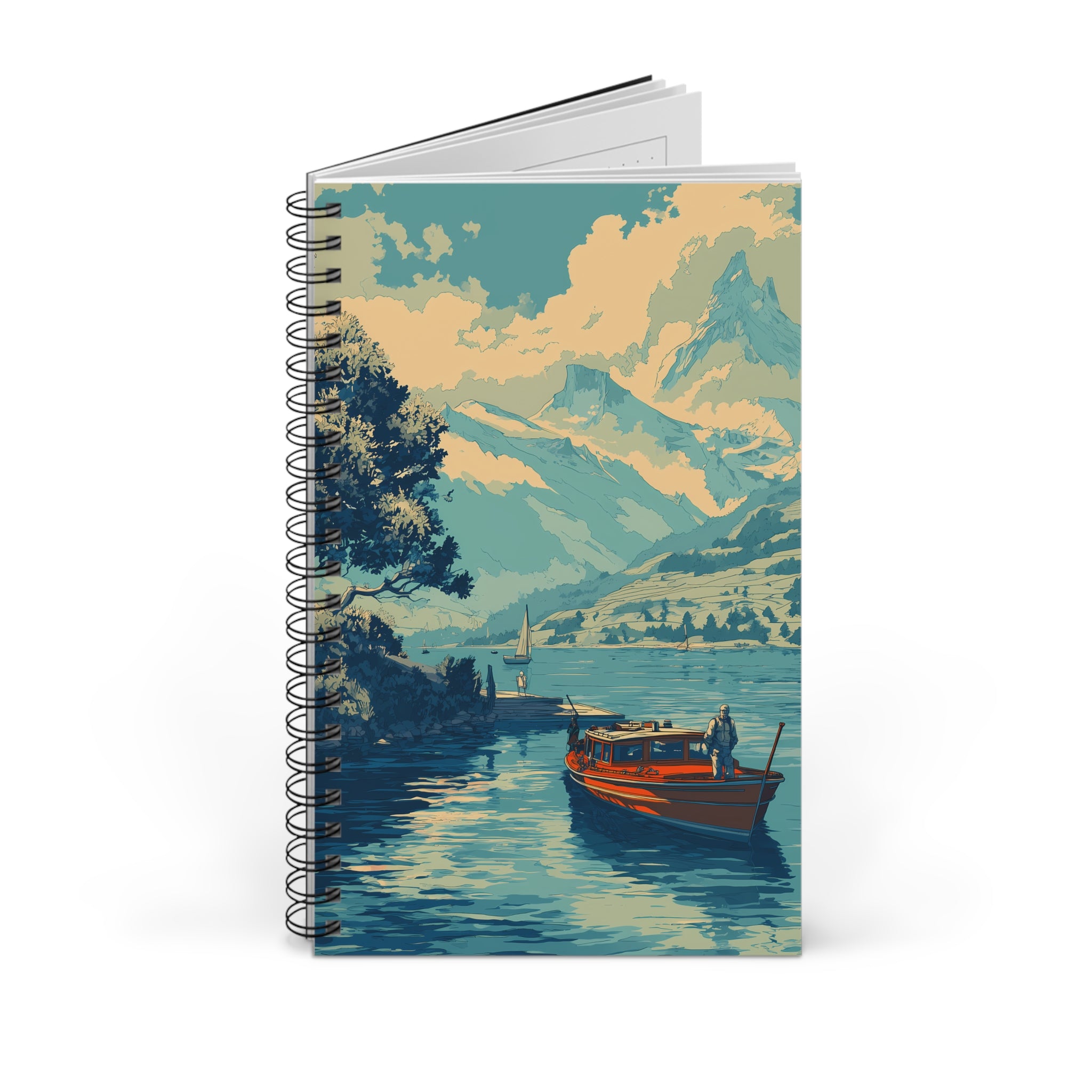 Notizbuch mit Spiralbindung "Mountain Lake" - Below & Beyond No. 02