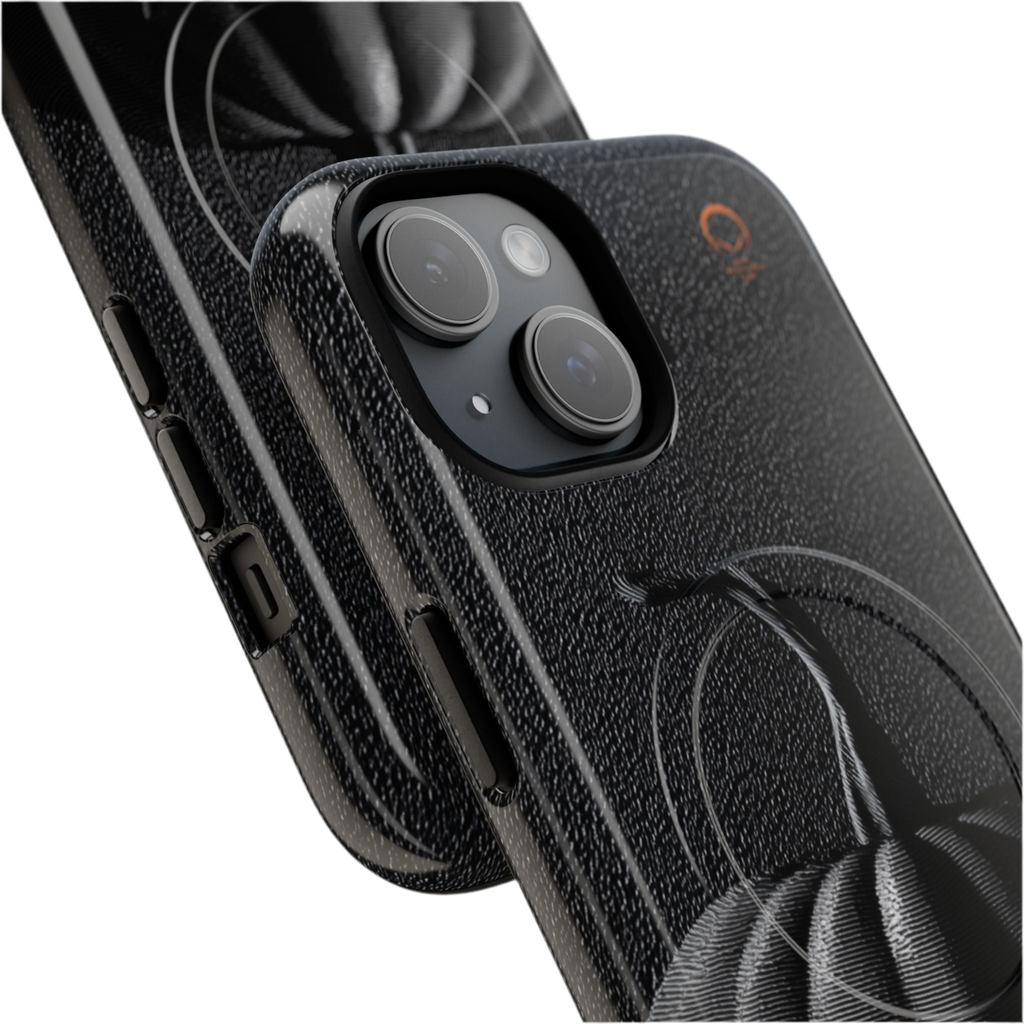 HALLOWEEN LIMITED EDITION MagSafe iPhone-Schutzhülle "Shadow Pumpkin" - 🎃👻 Wicked Elegance No. 08 👻🎃