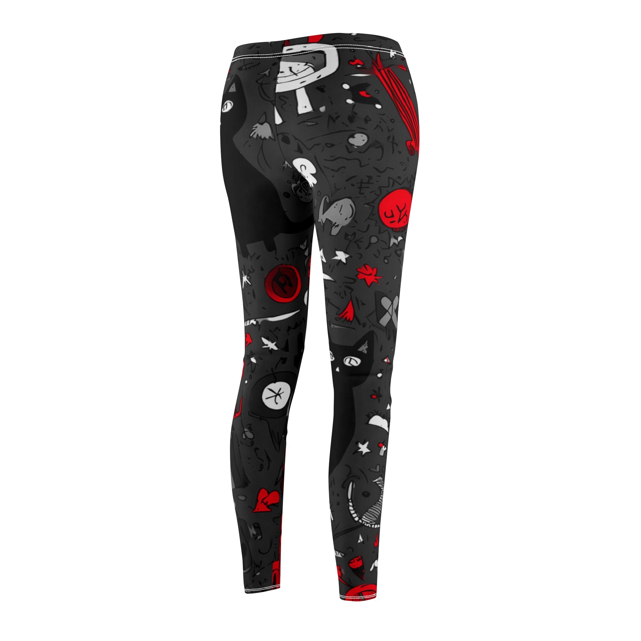 Maison Verne Halloween Ltd. Edition Damen Leggings "Midnight Mischief" - 🎃👻 Wicked Elegance No. 74 👻🎃