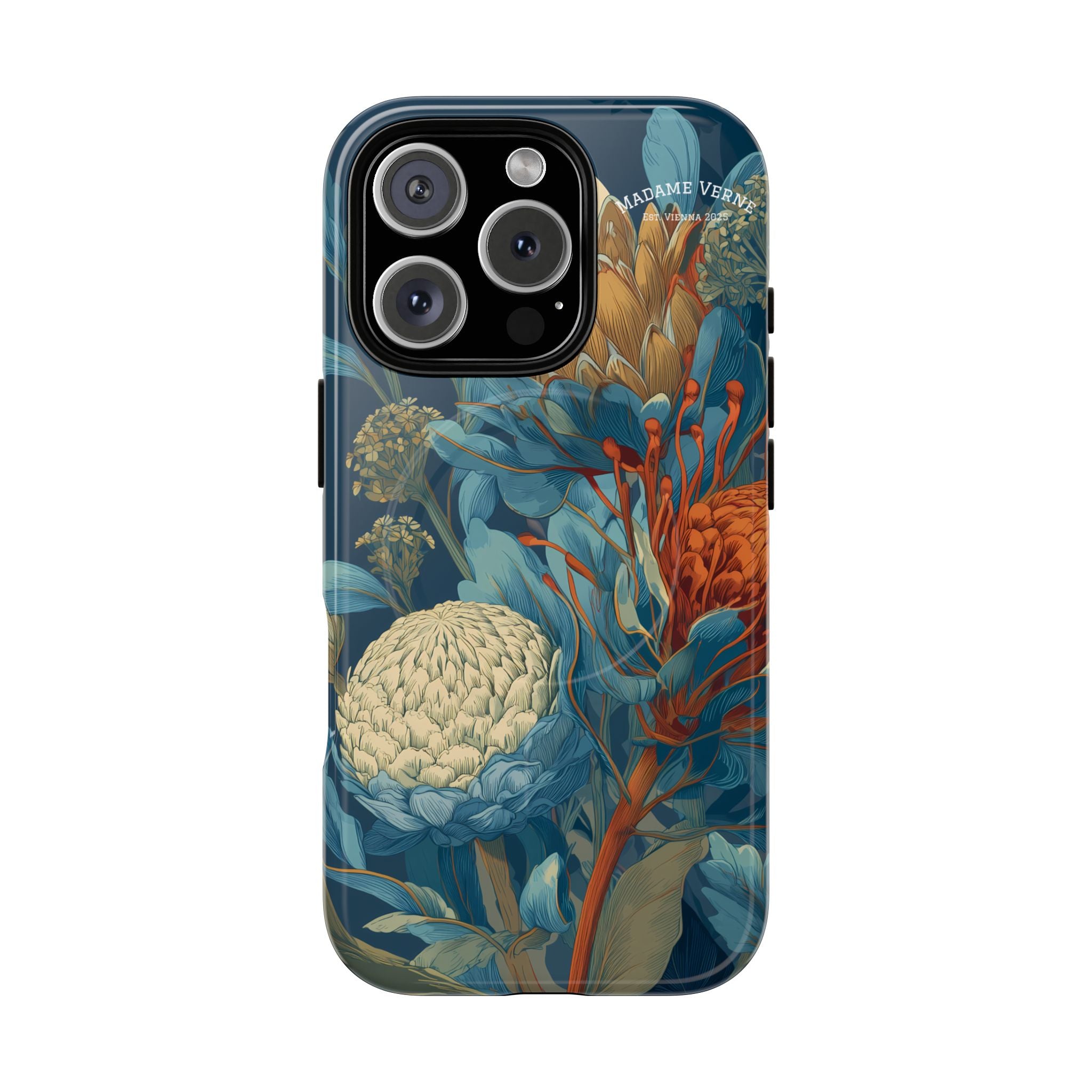 MagSafe iPhone-Schutzhülle "Protea Reverie" - Cosmic Botanicals No. 62
