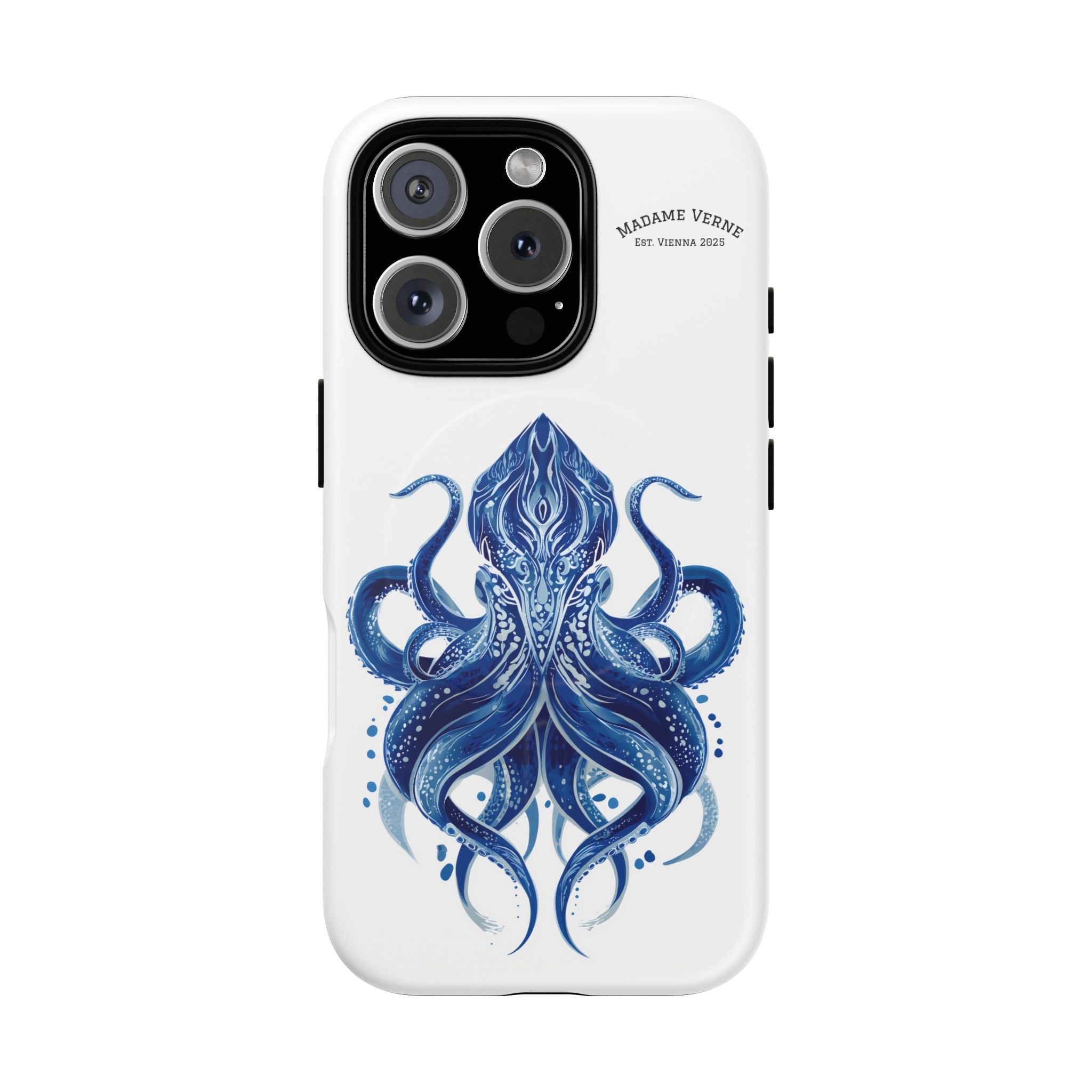 MagSafe iPhone-Schutzhülle "Deep Blue Bloom" - Opal Depths No. 32
