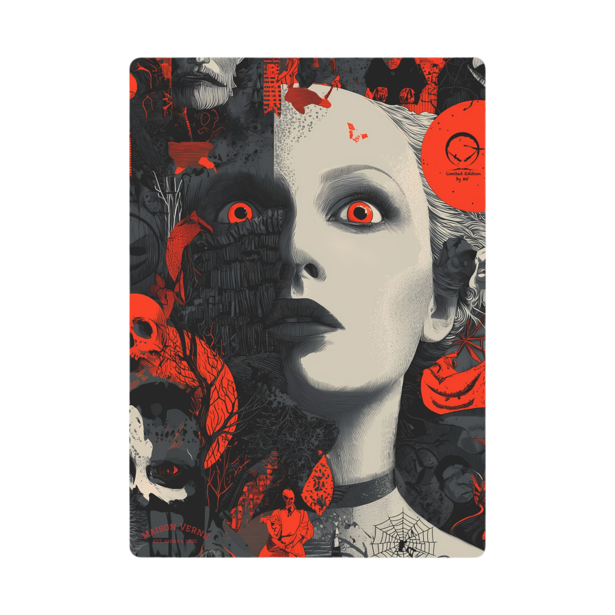 Maison Verne Halloween Ltd. Edition Poker Karten "Crimson Gaze" - 🎃👻 Wicked Elegance No. 71 👻🎃