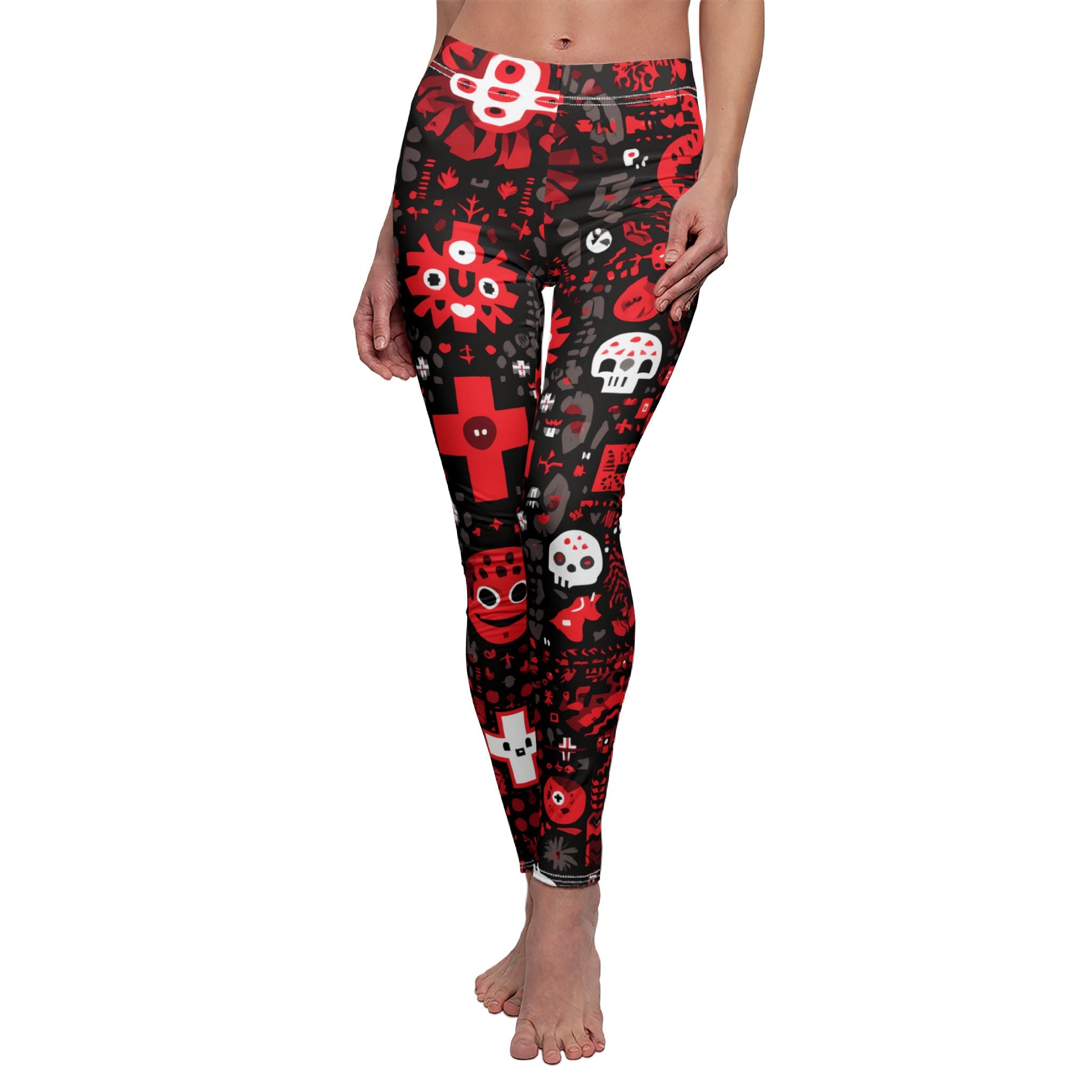 Maison Verne Halloween Ltd. Edition Damen Leggings "Occult Patterns" - 🎃👻 Wicked Elegance No. 75 👻🎃