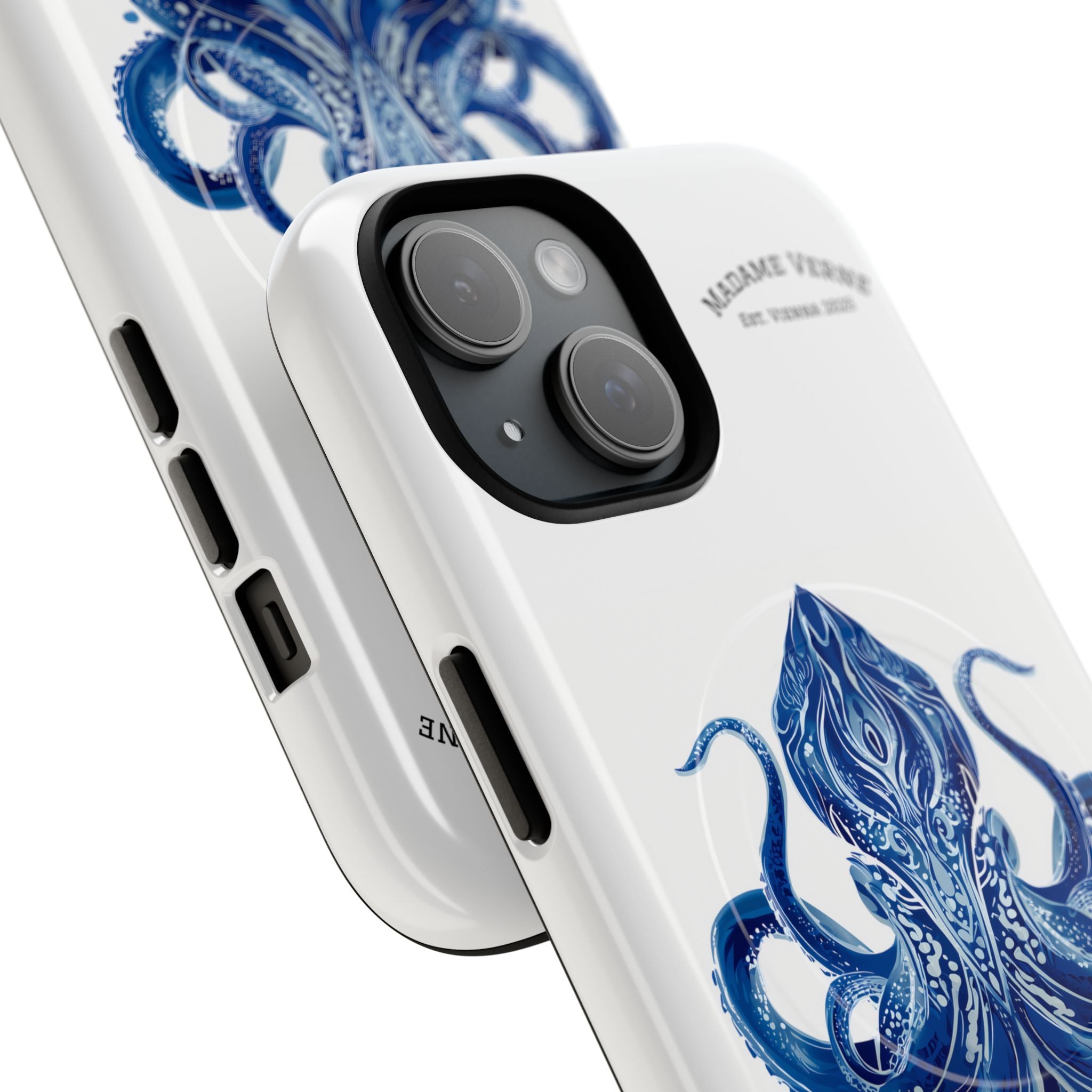 MagSafe iPhone-Schutzhülle "Deep Blue Bloom" - Opal Depths No. 32