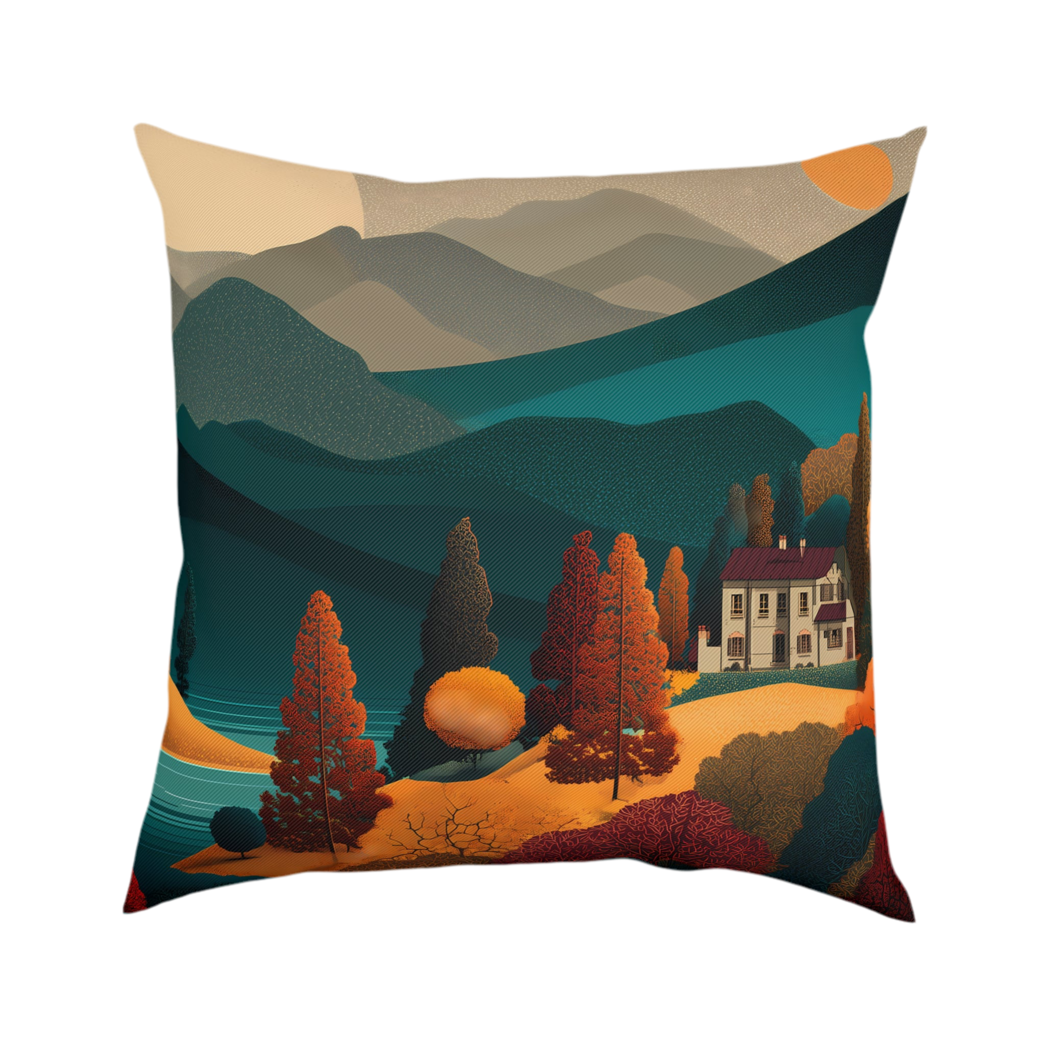 Maison Verne Zierkissen "Twilight over Golden Hills" - Golden Autumn No. 20