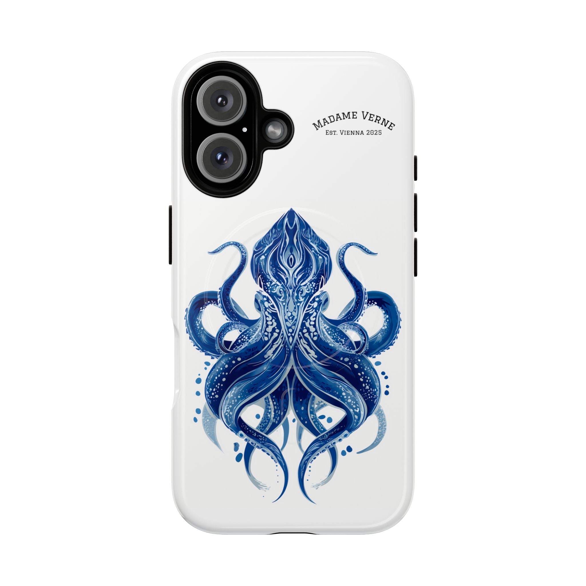 MagSafe iPhone-Schutzhülle "Deep Blue Bloom" - Opal Depths No. 32