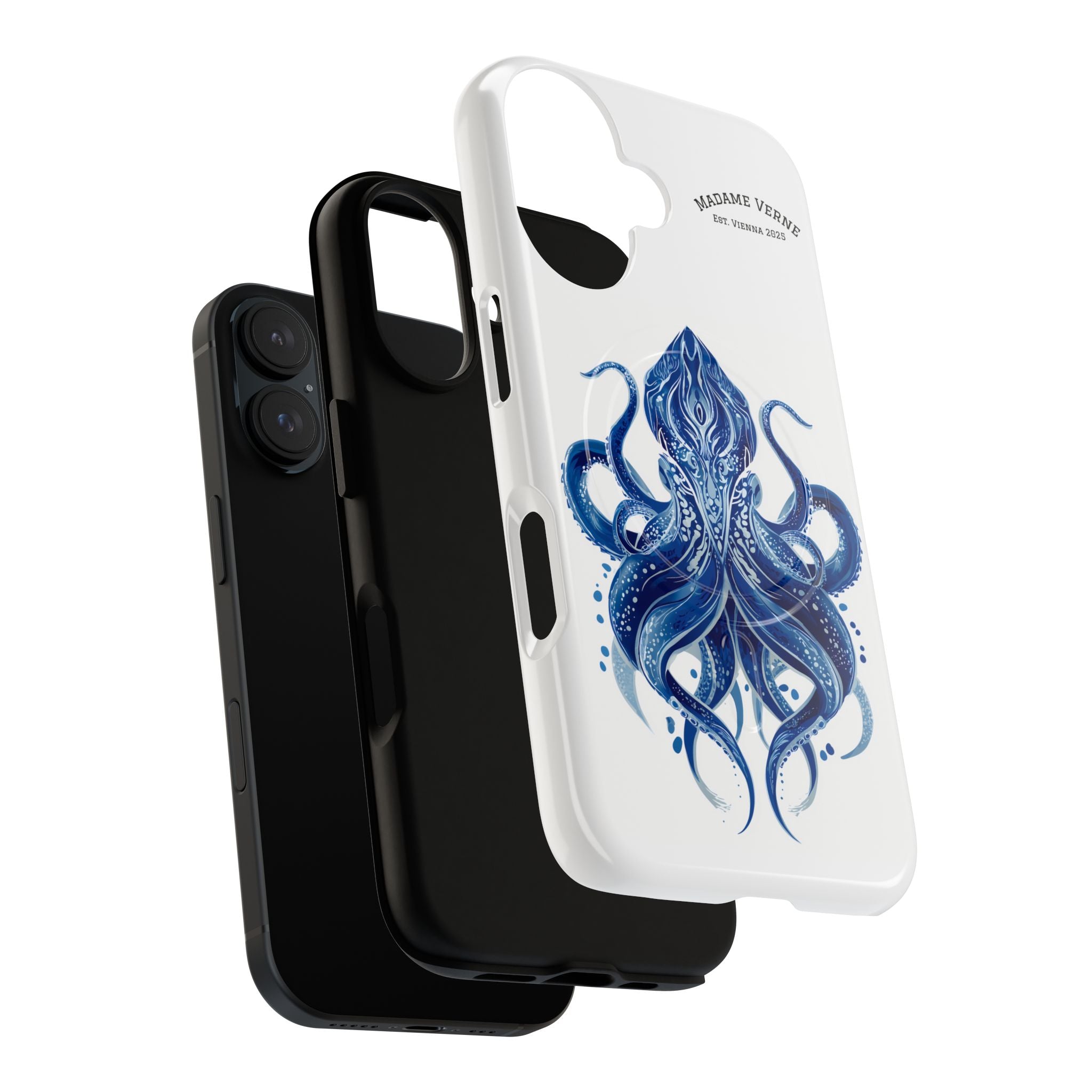 MagSafe iPhone-Schutzhülle "Deep Blue Bloom" - Opal Depths No. 32