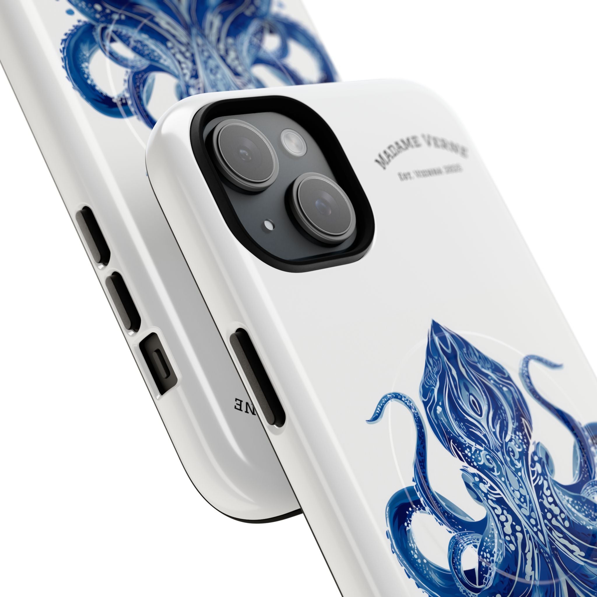 MagSafe iPhone-Schutzhülle "Deep Blue Bloom" - Opal Depths No. 32