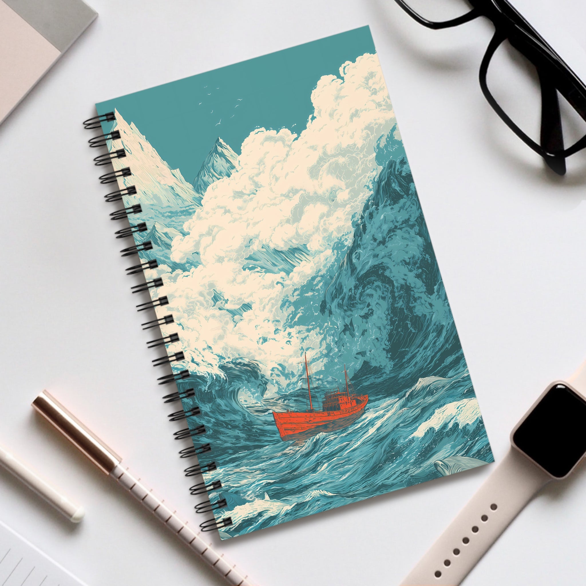 Notizbuch mit Spiralbindung "Nautical Adventure" - Below & Beyond No. 09