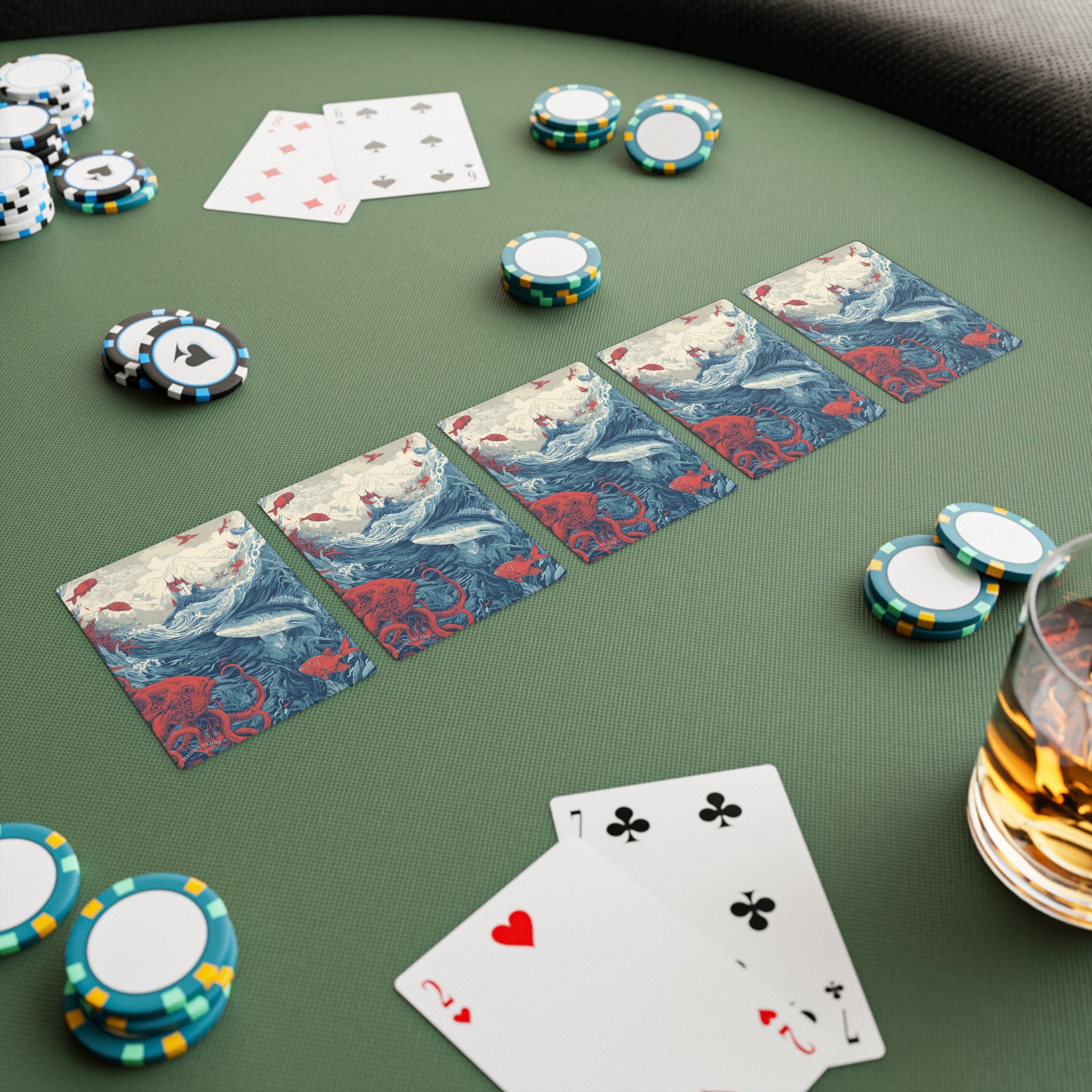 Maison Verne Poker Karten "Kingdom beneath the Waves" - Opal Depths No. 26