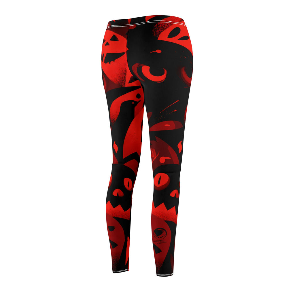 Maison Verne Halloween Ltd. Edition Damen Leggings "Carnival of Shadows" - 🎃👻 Wicked Elegance No. 51 👻🎃