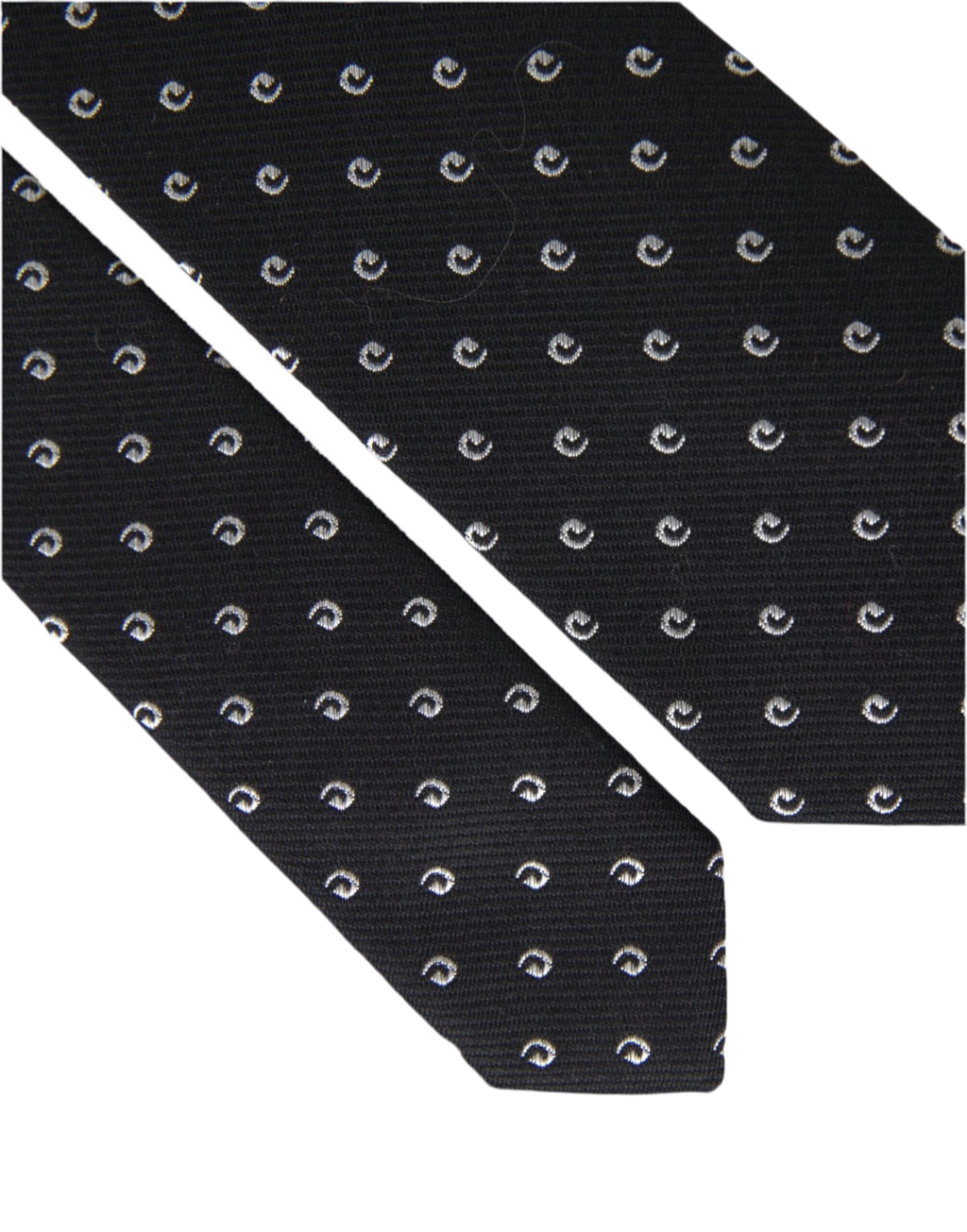 Dolce & Gabbana Black Logo Cotton Blend Adjustable Tie