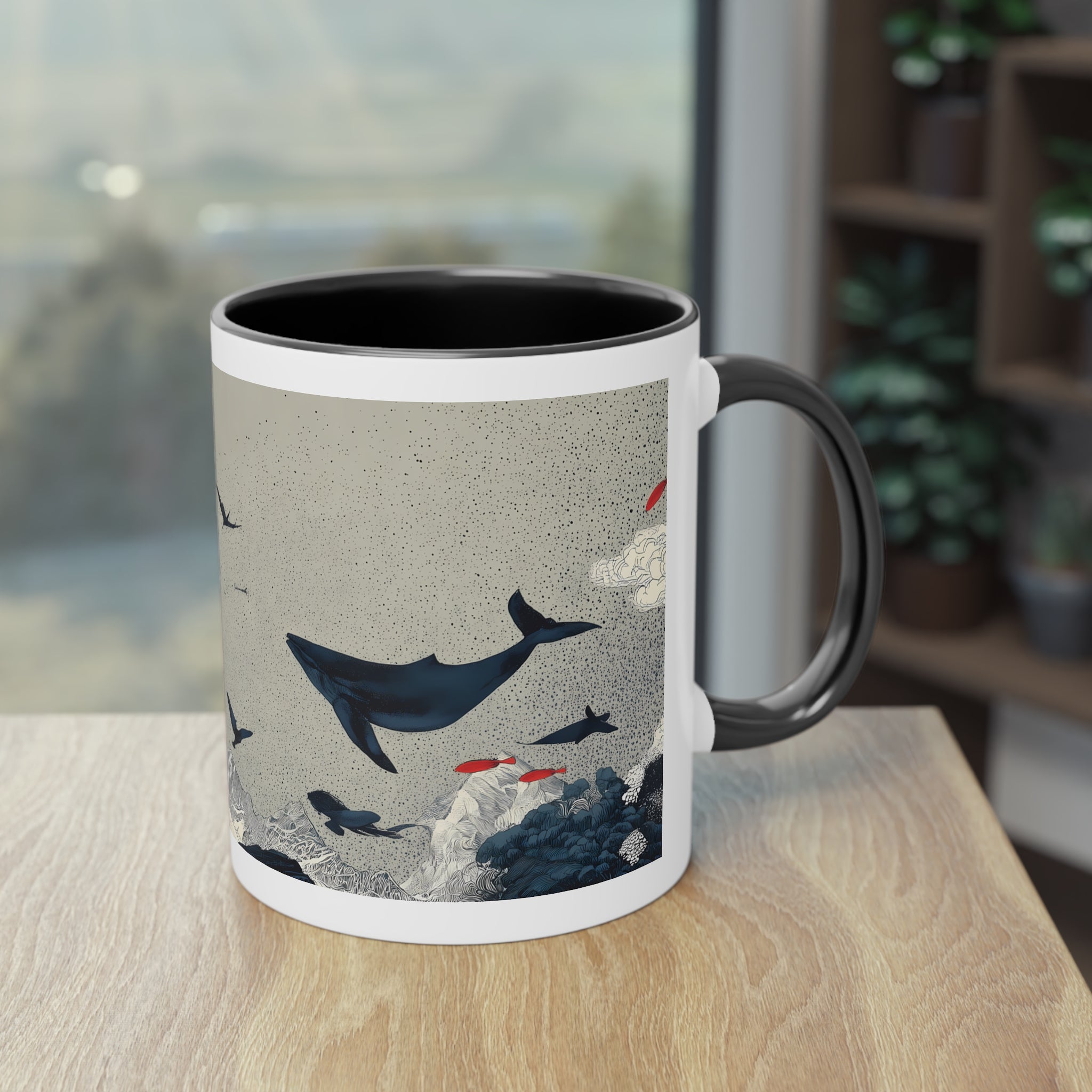 Maison Verne Kaffeetasse "Crimson Tides" - Opal Depths No. 36