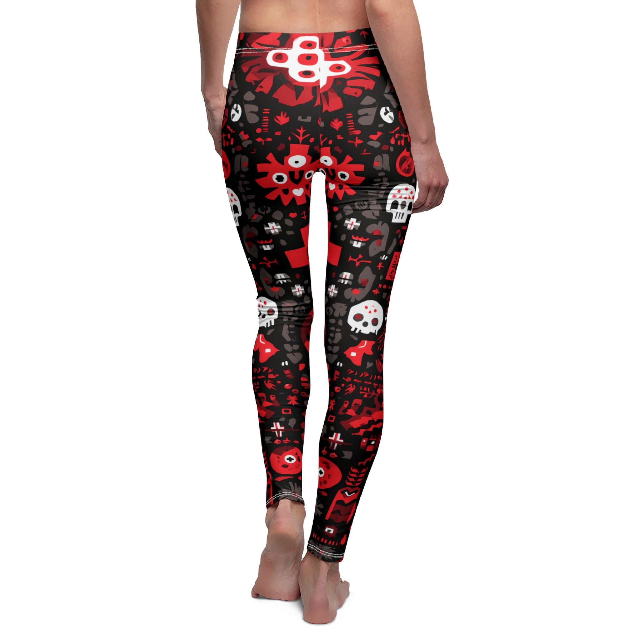 Maison Verne Halloween Ltd. Edition Damen Leggings "Occult Patterns" - 🎃👻 Wicked Elegance No. 75 👻🎃