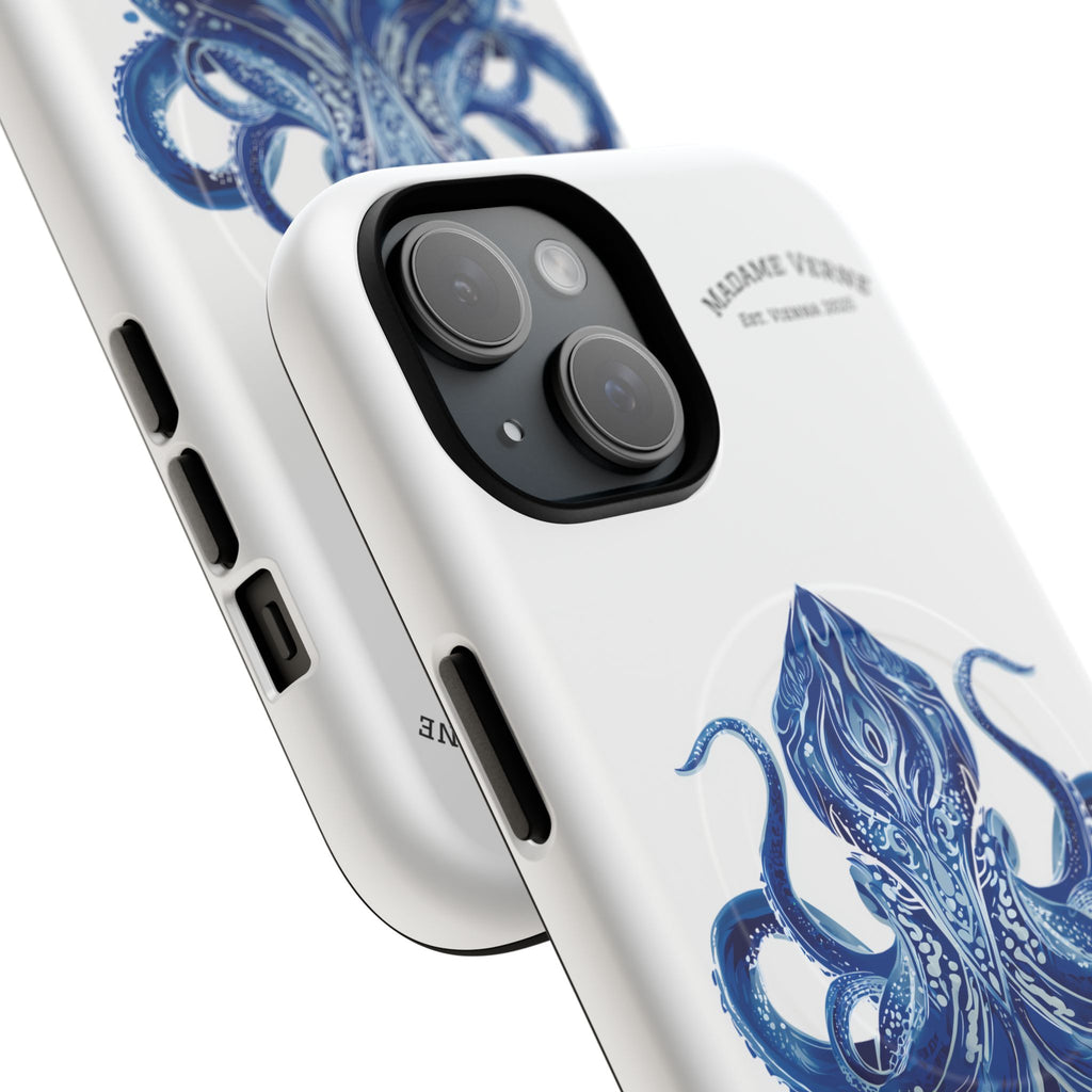 MagSafe iPhone-Schutzhülle "Deep Blue Bloom" - Opal Depths No. 32