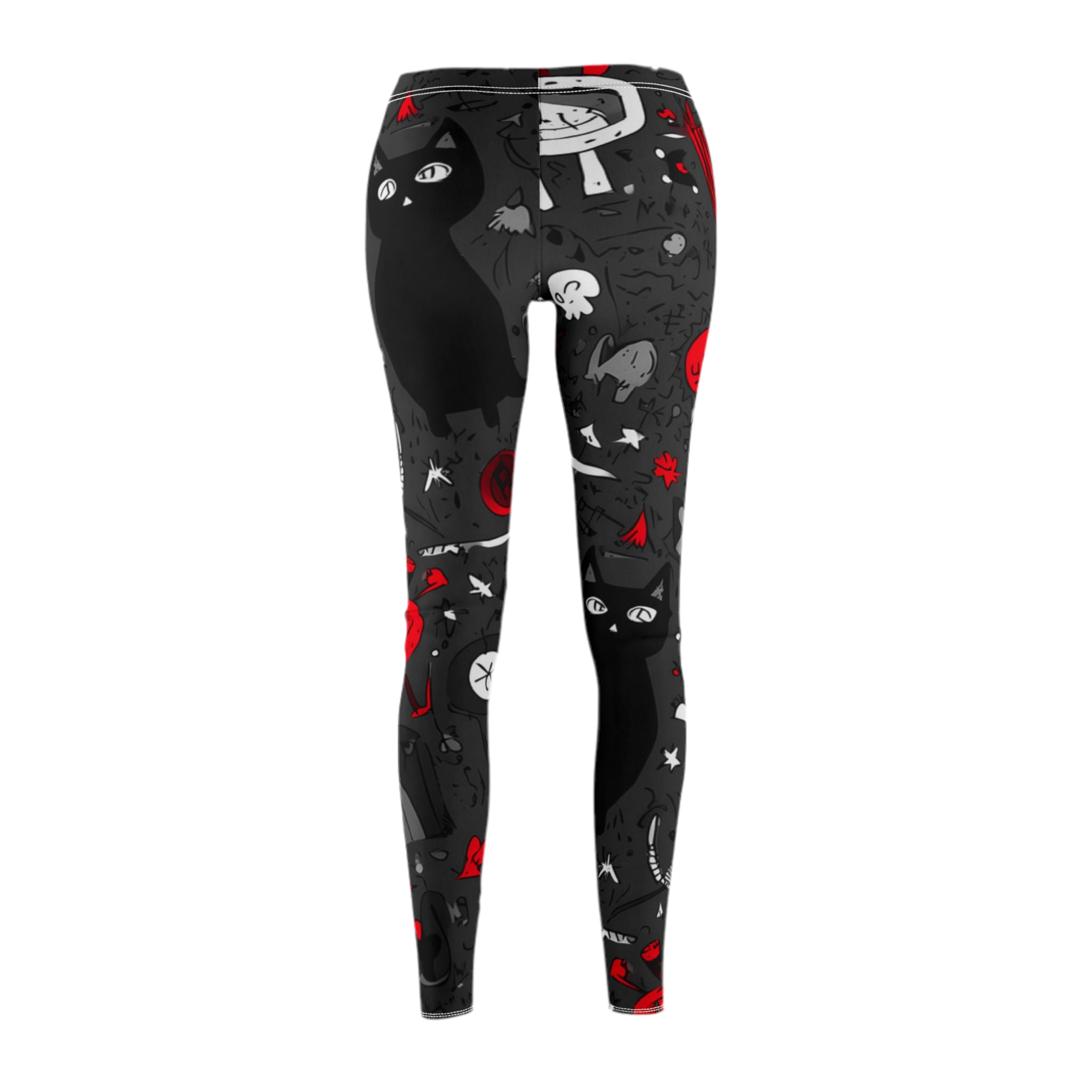 Maison Verne Halloween Ltd. Edition Plus Size Damen Leggings "Midnight Mischief" - 🎃👻 Wicked Elegance No. 74 👻🎃