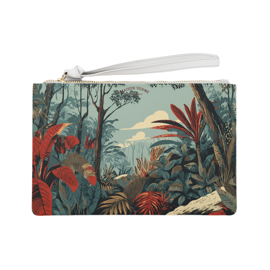 Maison Verne Clutch "Crimson Canopy"- Wilderness Whisper No. 67
