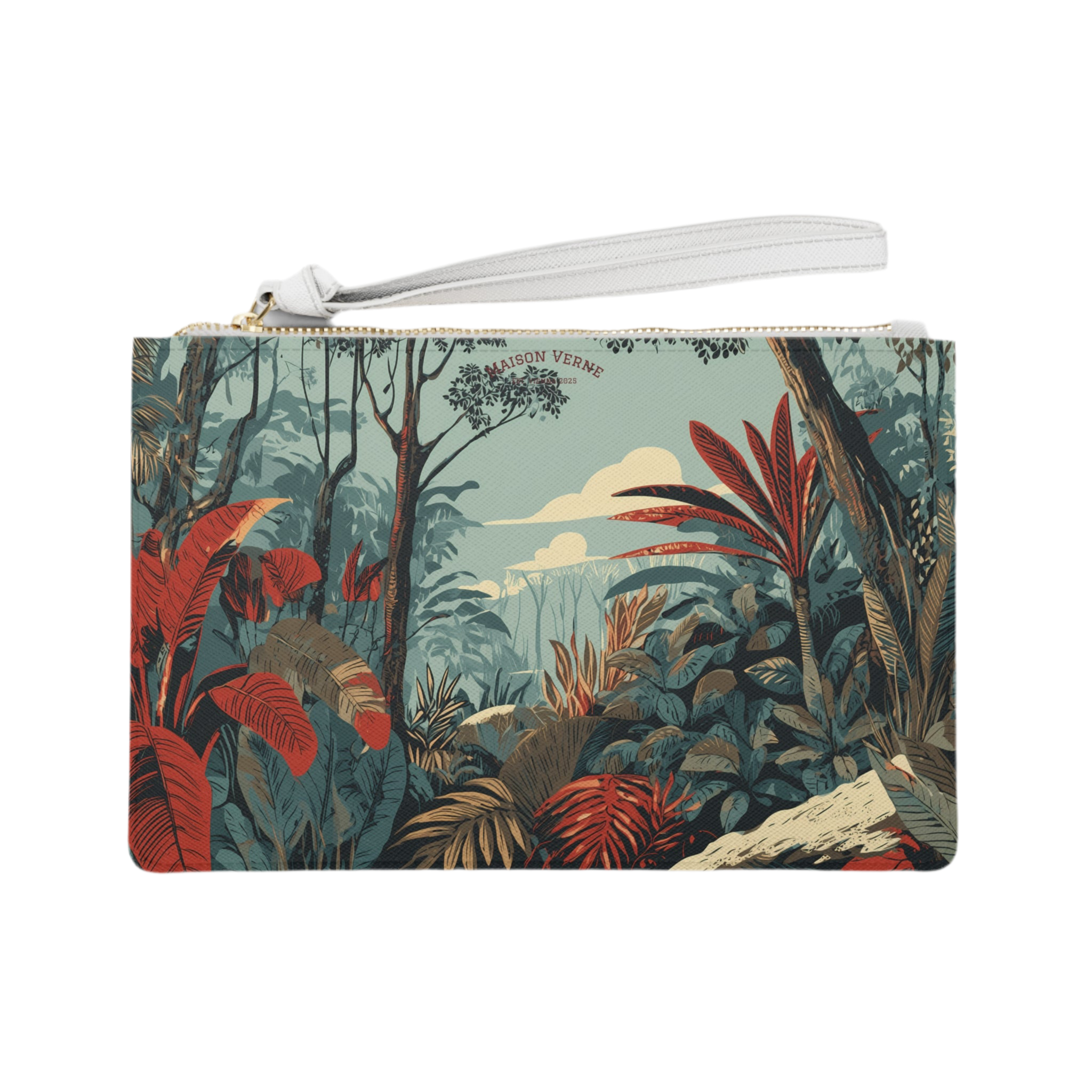 Maison Verne Clutch "Crimson Canopy"- Wilderness Whisper No. 67