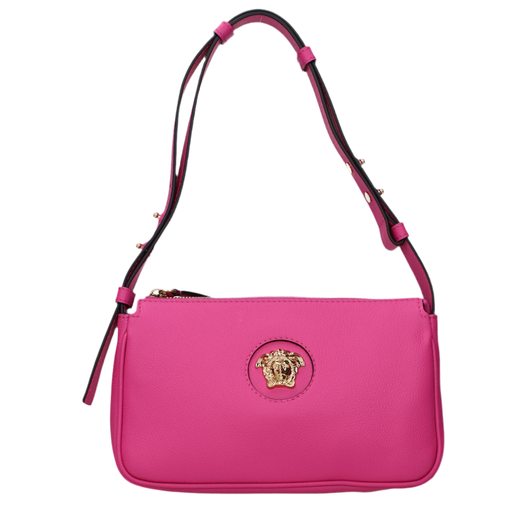 Versace Pink Leather Shoulder Bags