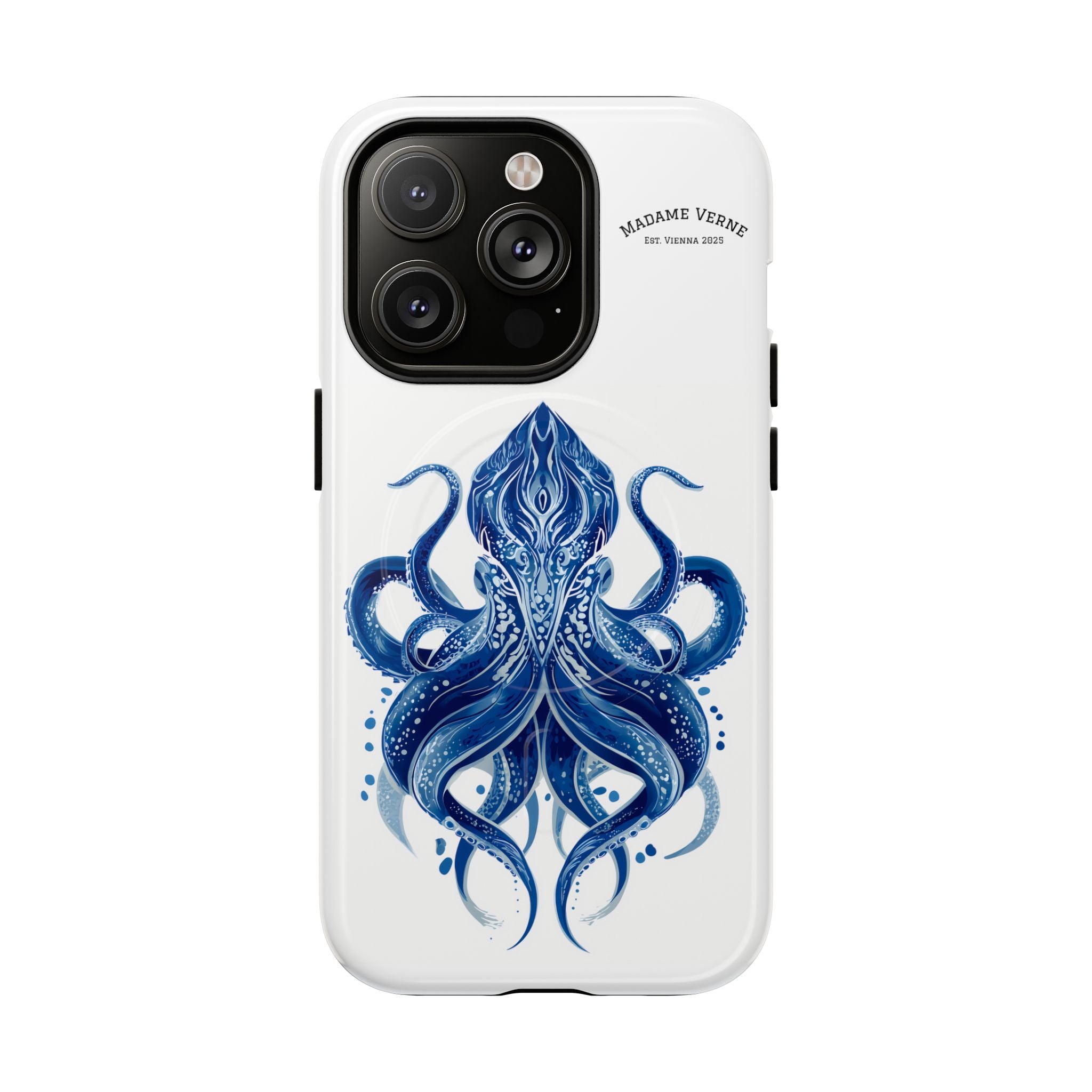 MagSafe iPhone-Schutzhülle "Deep Blue Bloom" - Opal Depths No. 32