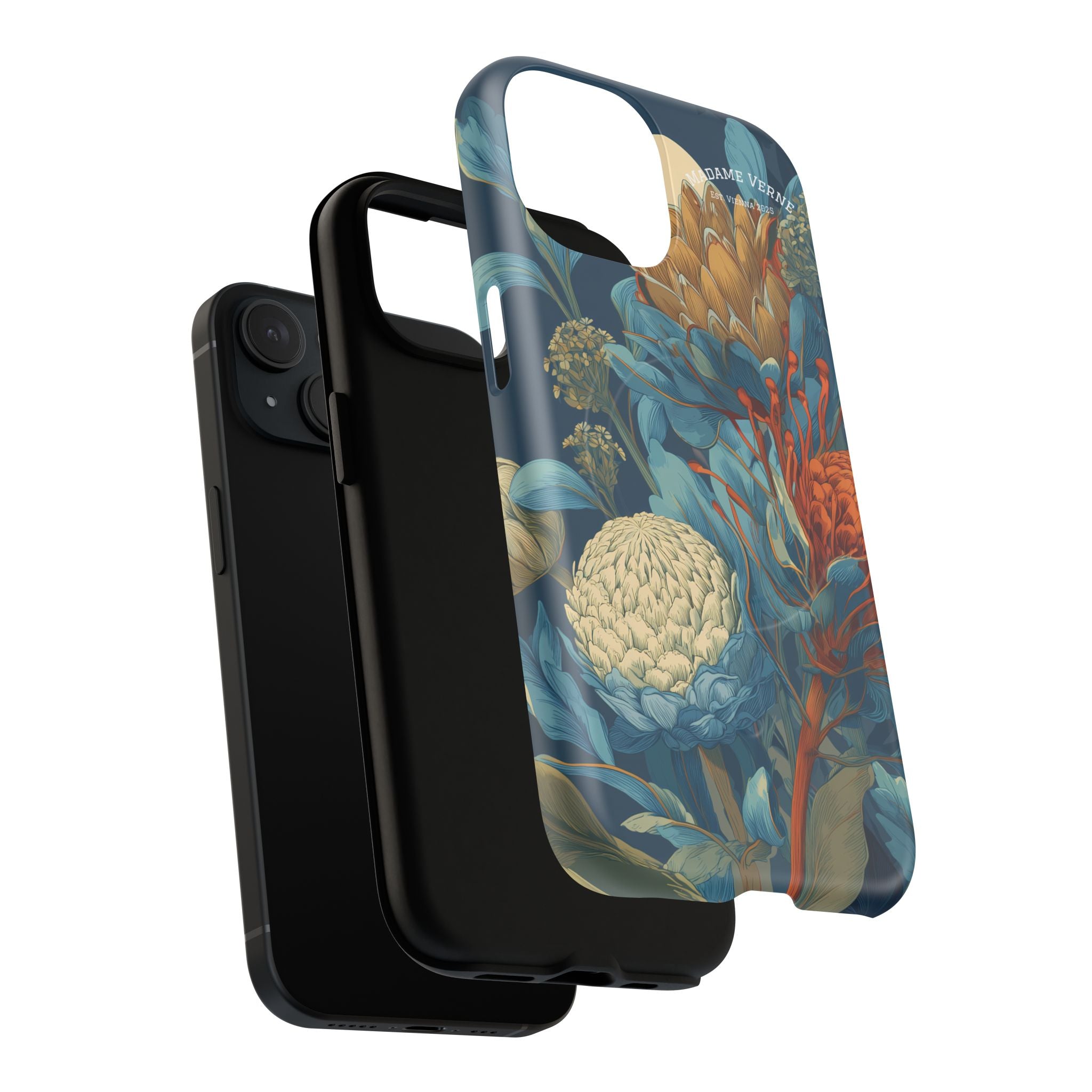 MagSafe iPhone-Schutzhülle "Protea Reverie" - Cosmic Botanicals No. 62