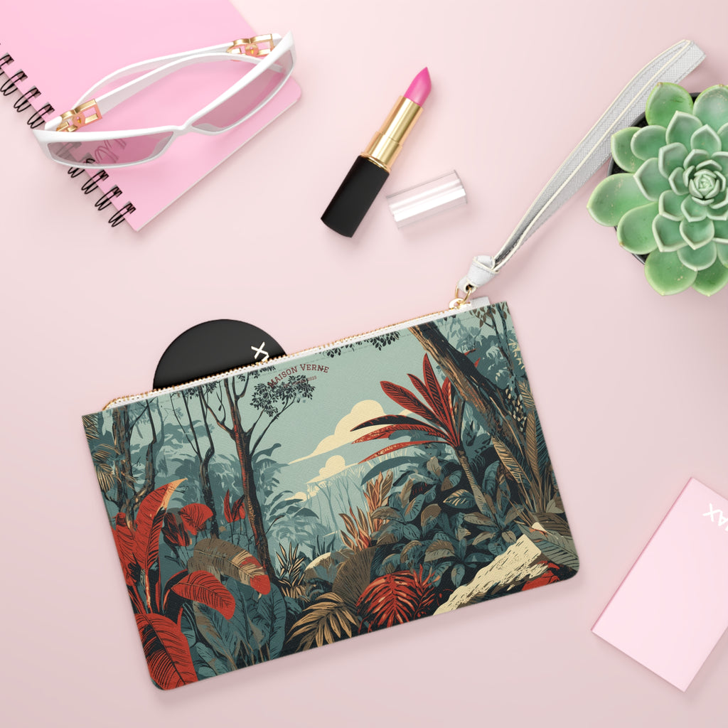 Maison Verne Clutch "Crimson Canopy"- Wilderness Whisper No. 67