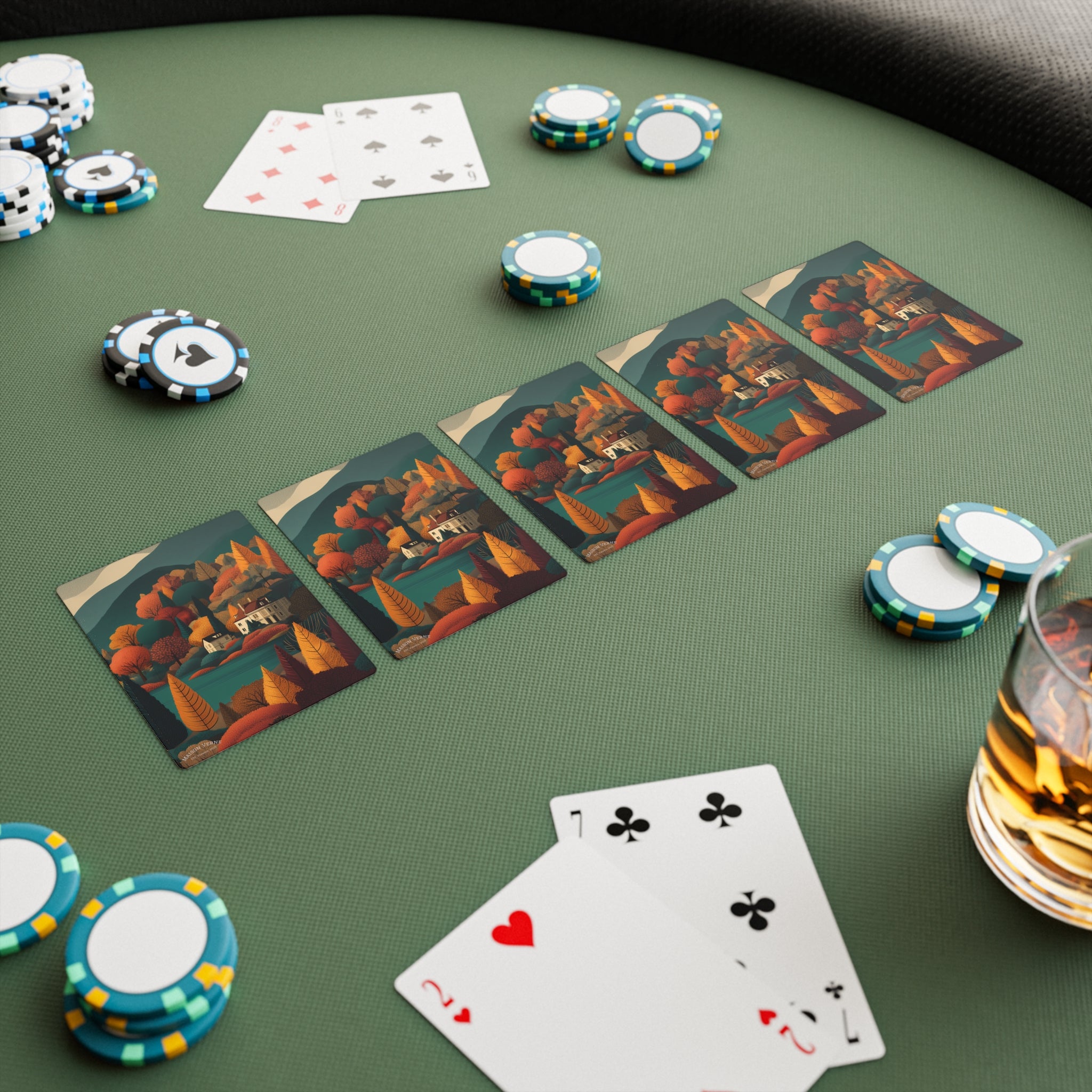 Maison Verne Poker Karten "Golden Retreat" - Golden Autumn No. 44