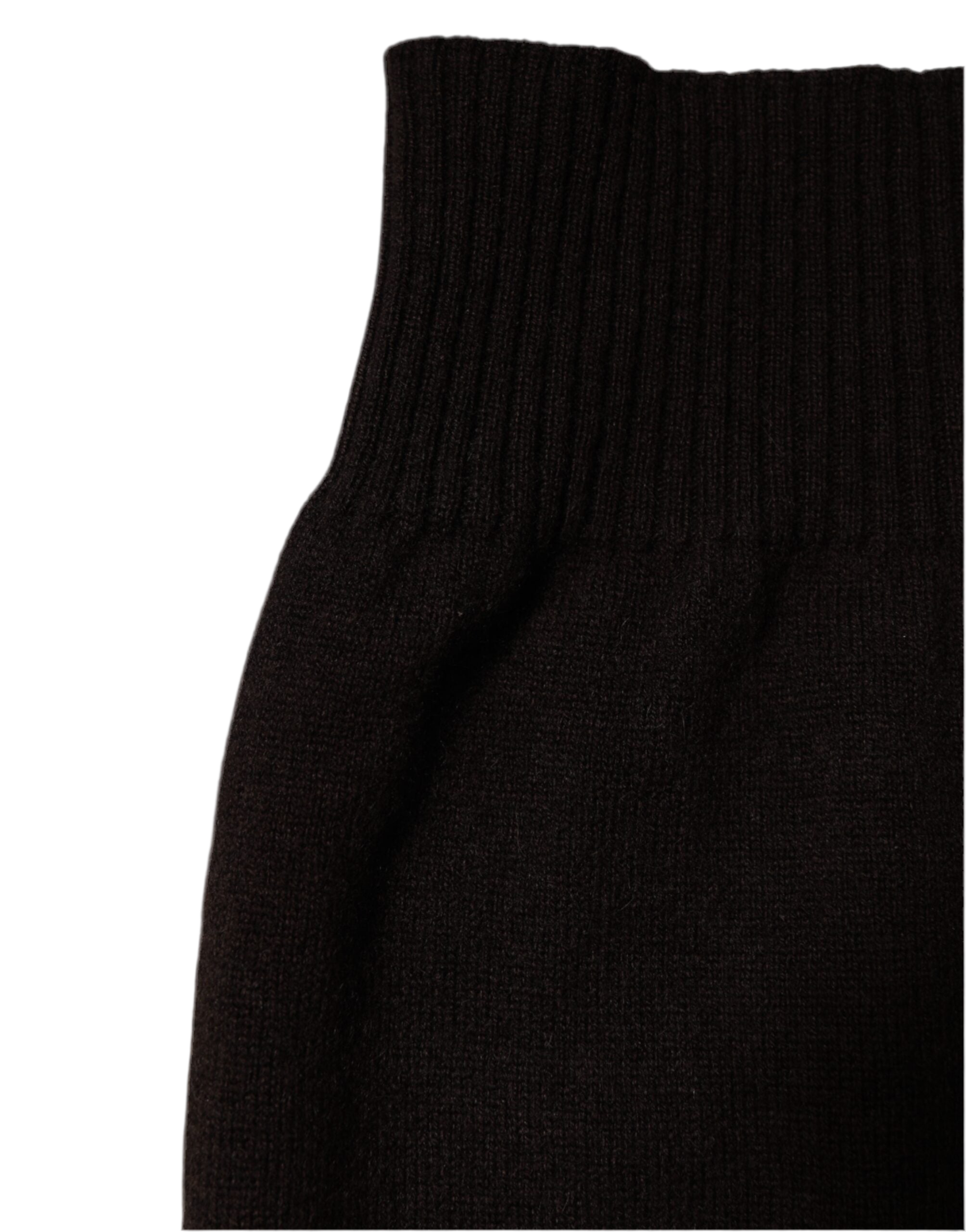 Dolce & Gabbana Brown Cashmere Knitted Neck Warmer Foulard Scarf