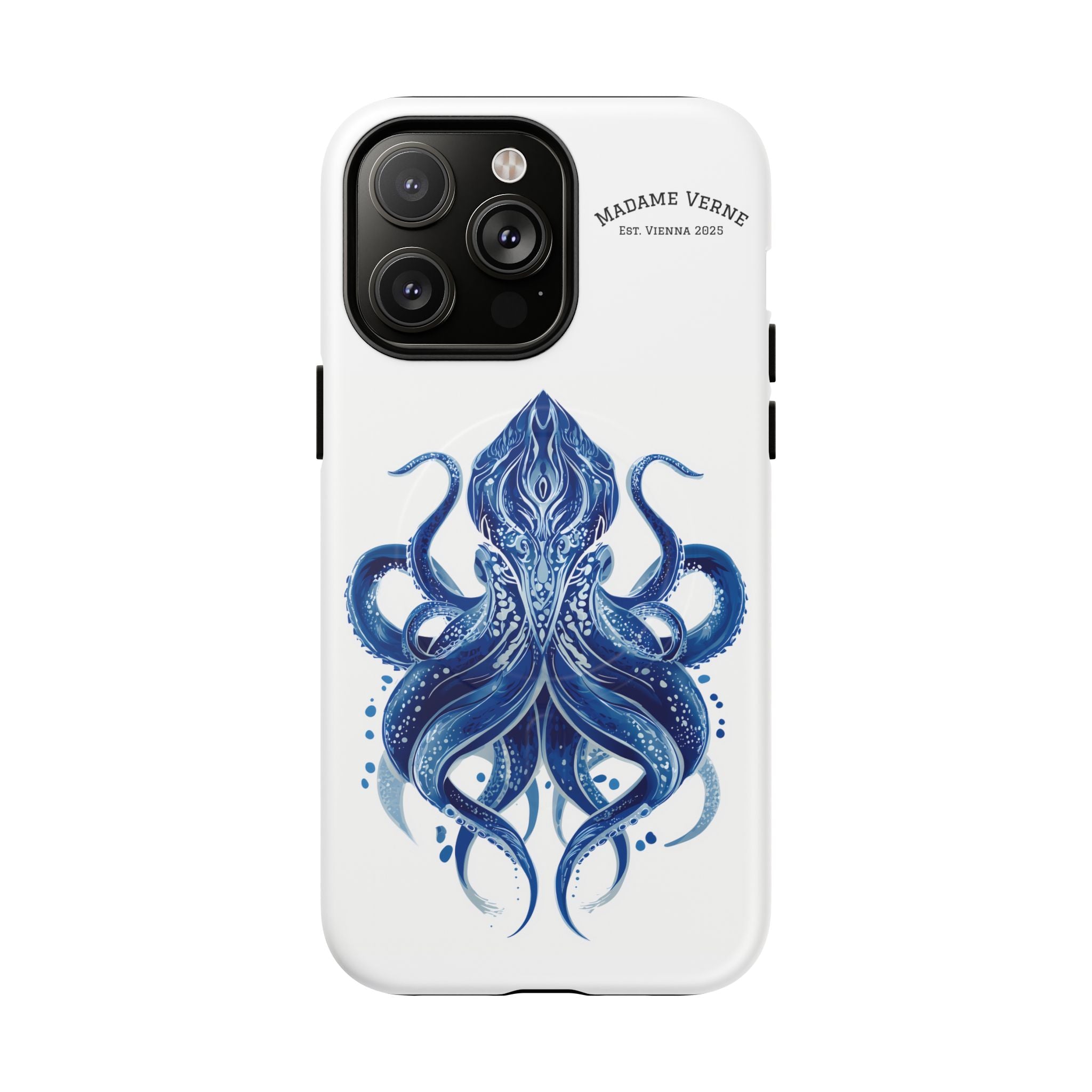 MagSafe iPhone-Schutzhülle "Deep Blue Bloom" - Opal Depths No. 32