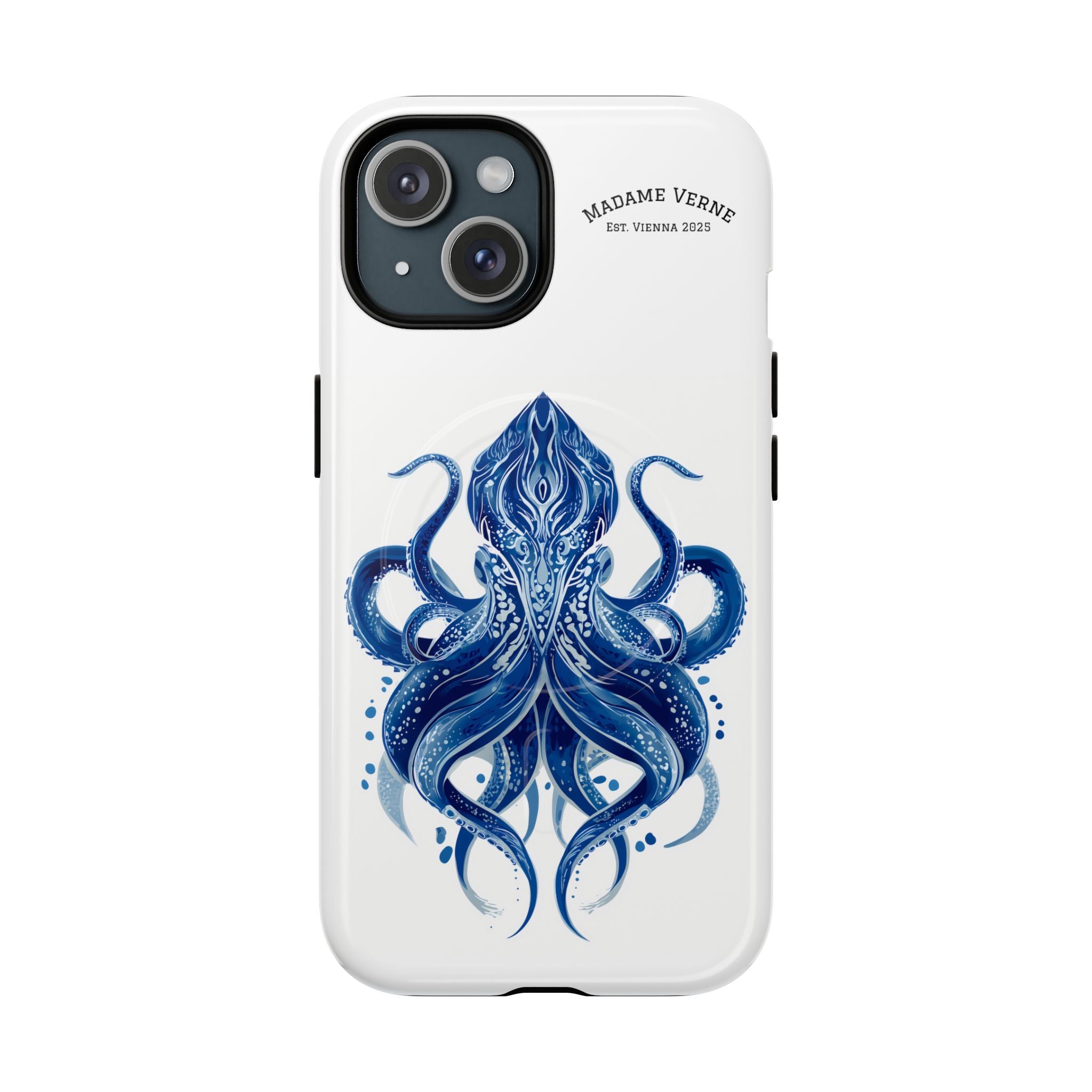 MagSafe iPhone-Schutzhülle "Deep Blue Bloom" - Opal Depths No. 32