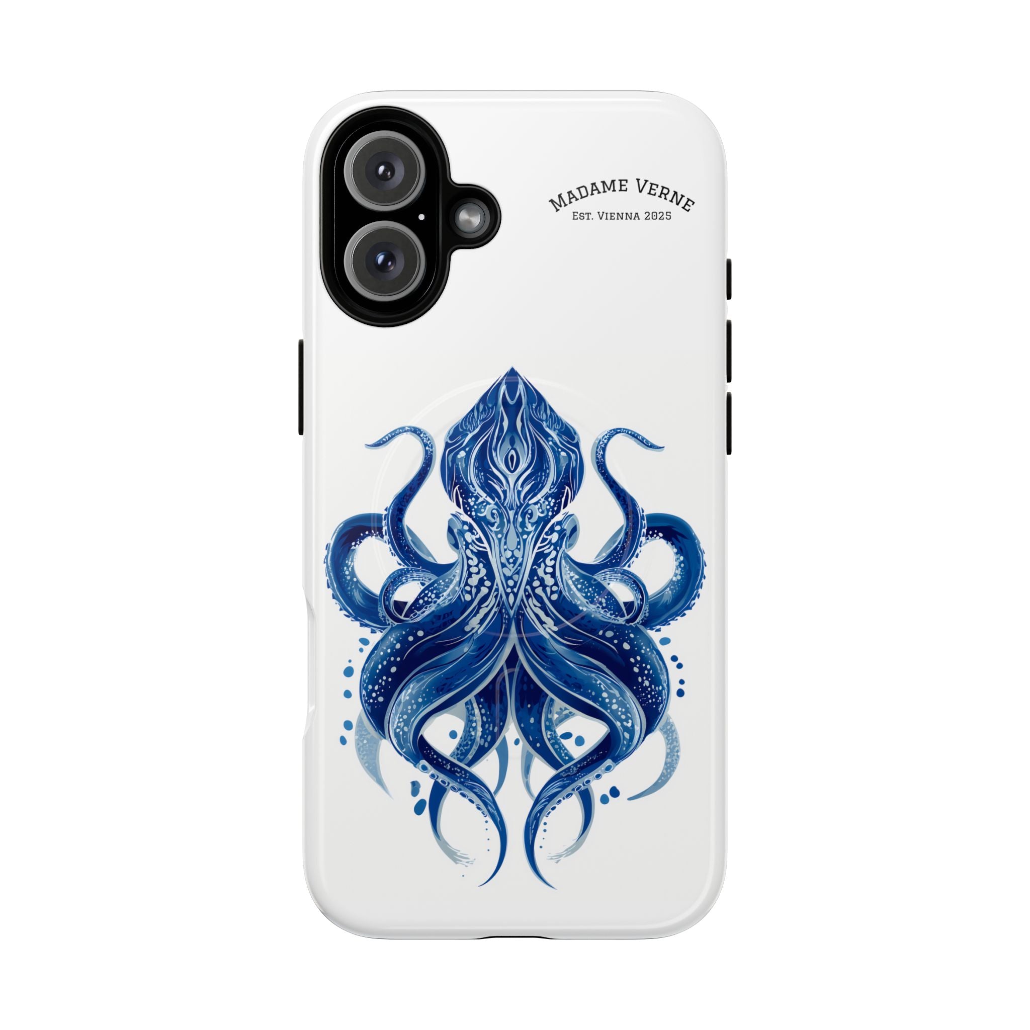 MagSafe iPhone-Schutzhülle "Deep Blue Bloom" - Opal Depths No. 32
