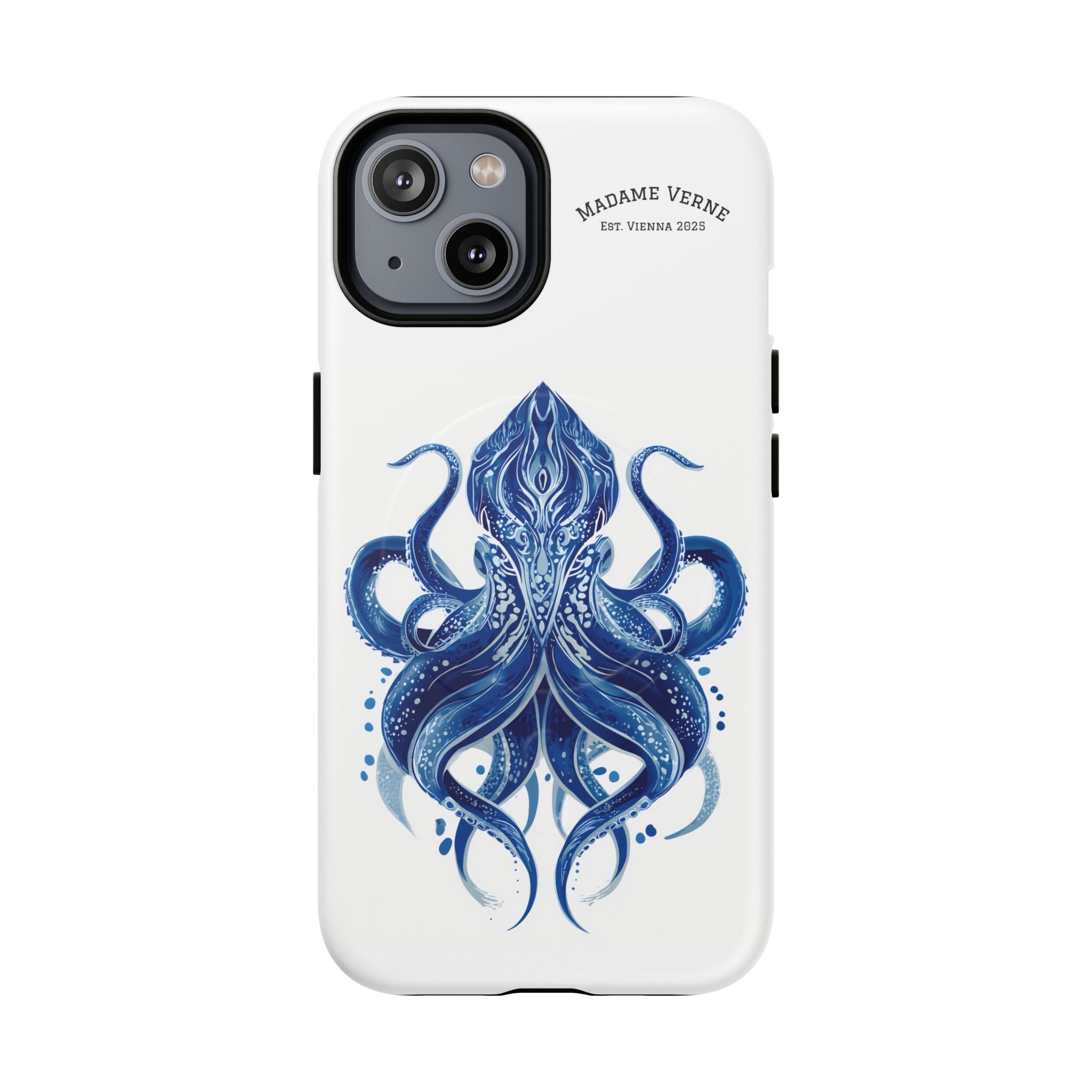 MagSafe iPhone-Schutzhülle "Deep Blue Bloom" - Opal Depths No. 32