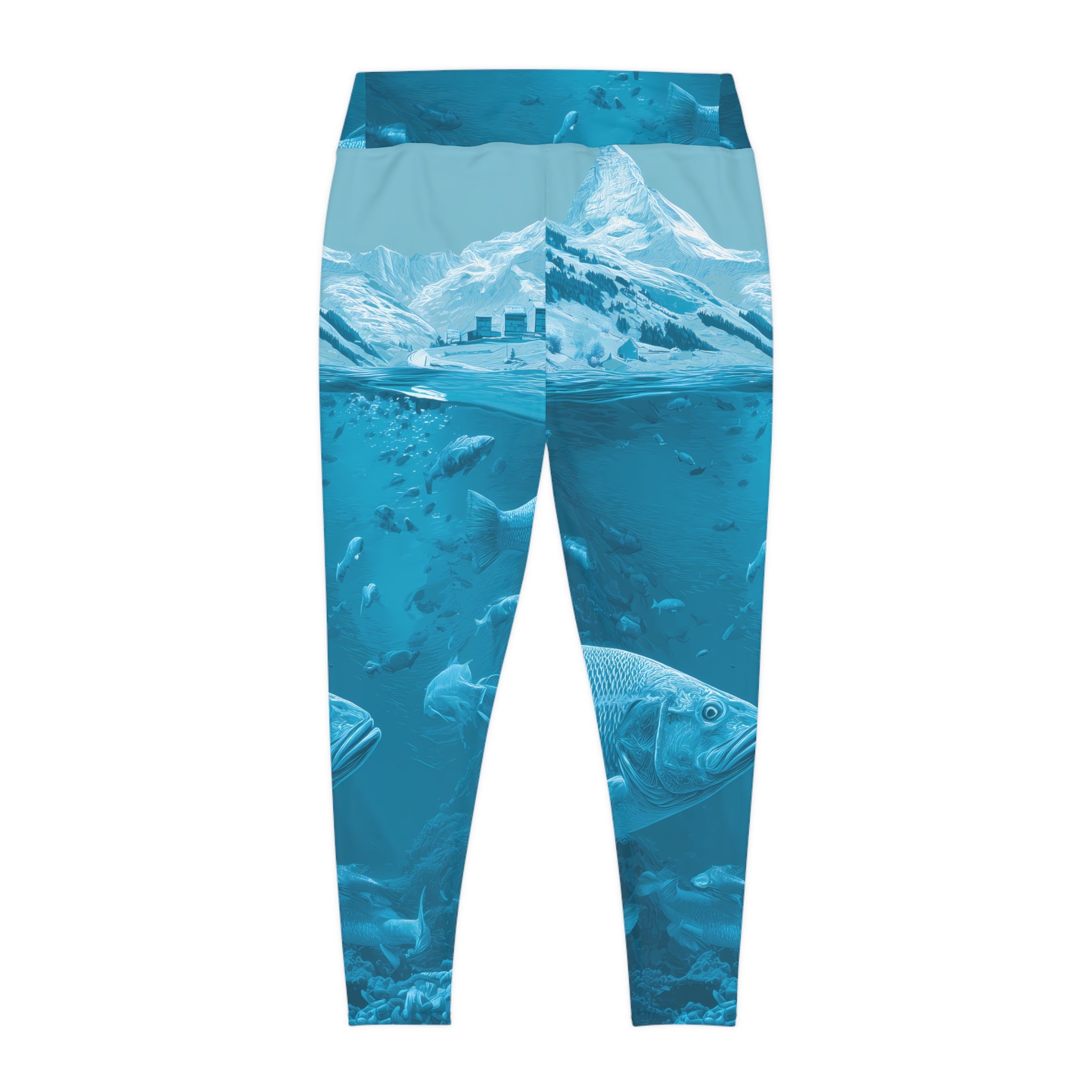 Underwater Adventure Plus Size Leggings | Fish Print Yoga Pants, Activewear for Outdoor Lovers, Ocean Inspired Exercise Gear, Unique [...]