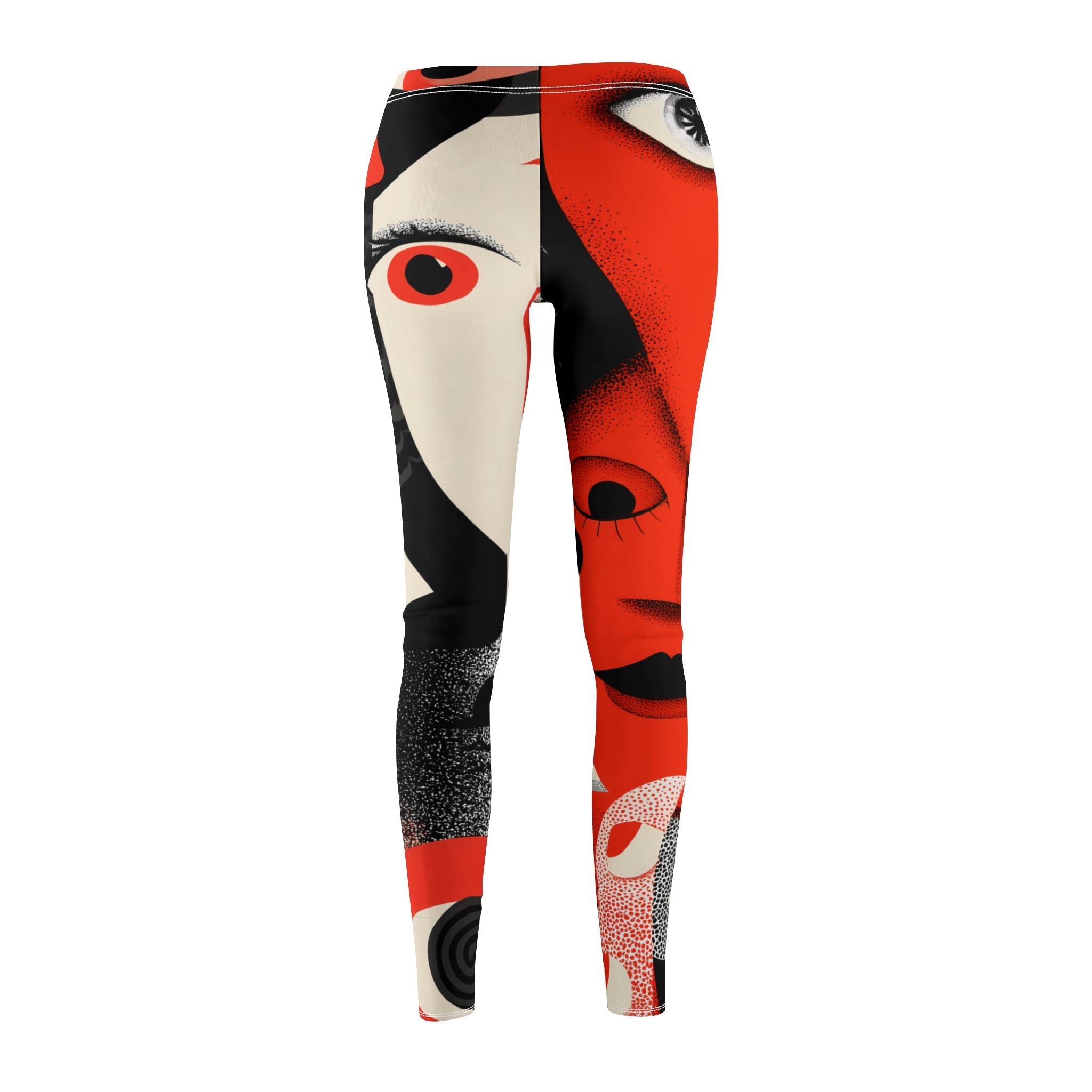 Maison Verne Halloween Ltd. Edition Damen Leggings "Haunted Gazes" - 🎃👻 Wicked Elegance No. 63 👻🎃