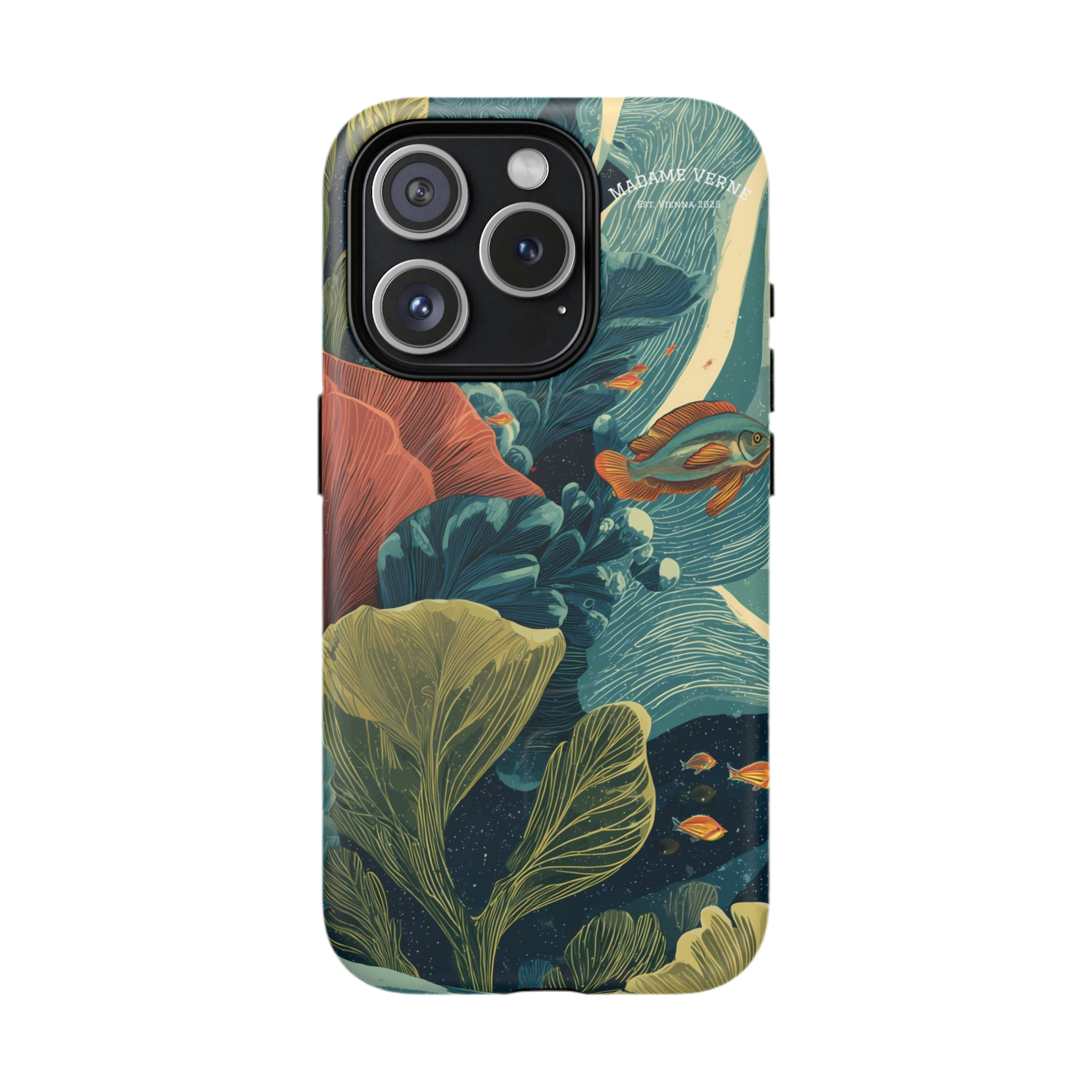 Maison Verne MagSafe iPhone-Schutzhülle "Celestial Reef" - Cosmic Botanicals No. 66
