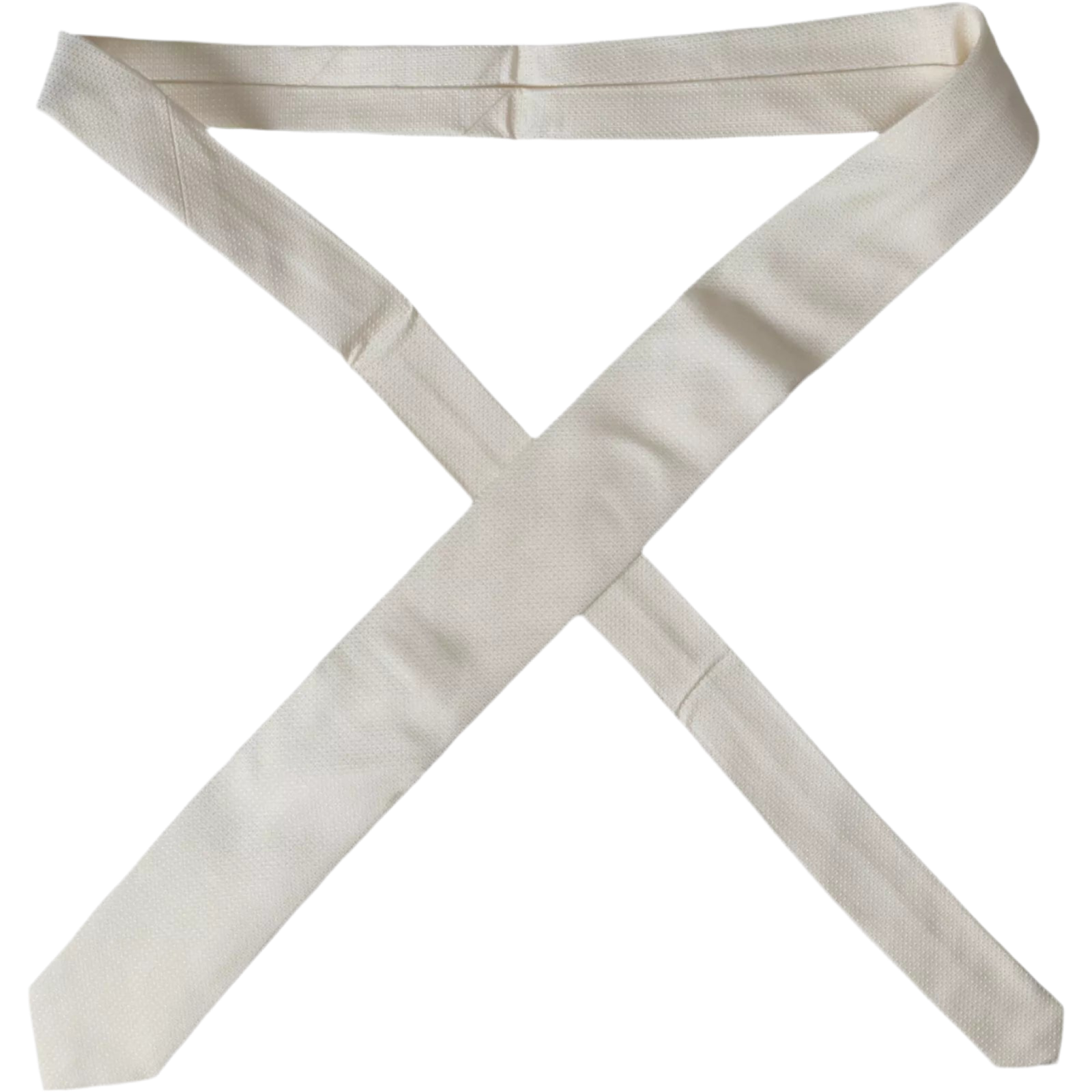 Dolce & Gabbana Off White Patterned Silk Classic Adjustable Tie