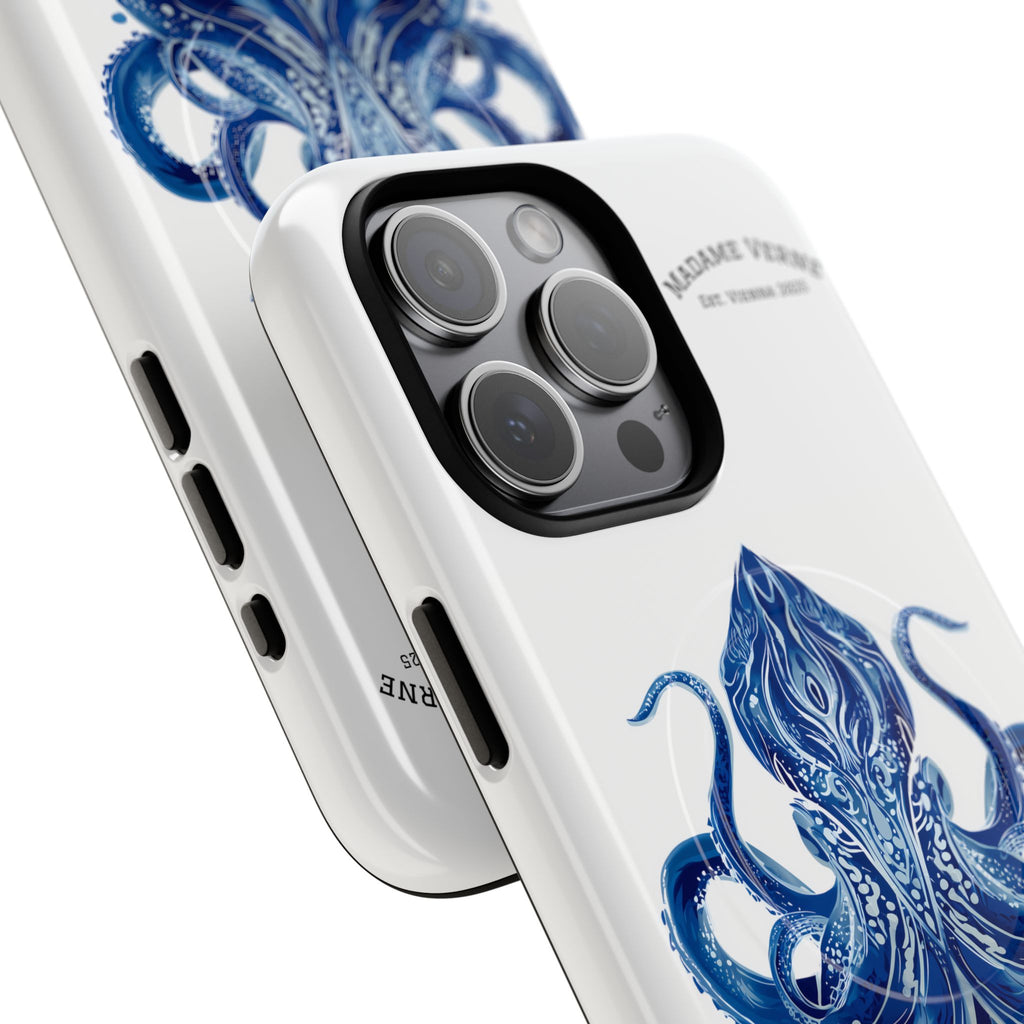 MagSafe iPhone-Schutzhülle "Deep Blue Bloom" - Opal Depths No. 32