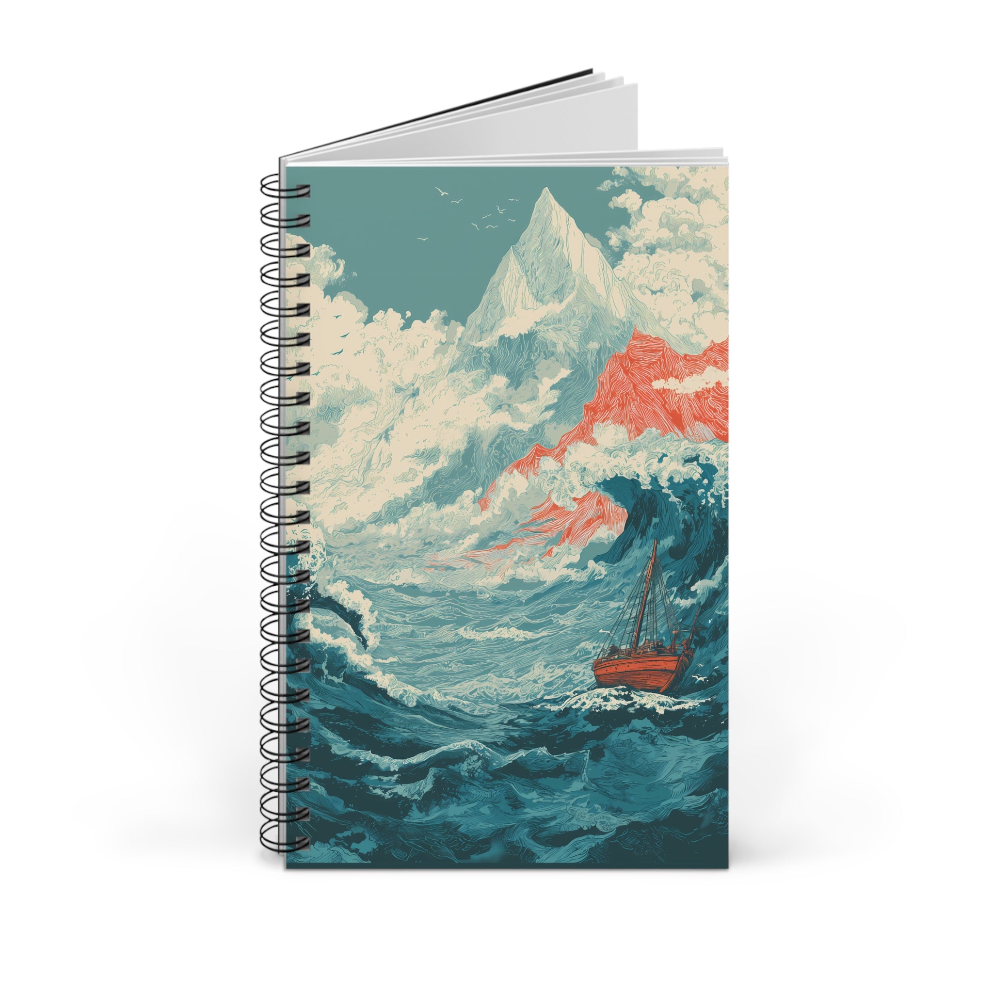 Notizbuch mit Spiralbindung "Tide of Fire" - Below & Beyond No. 05