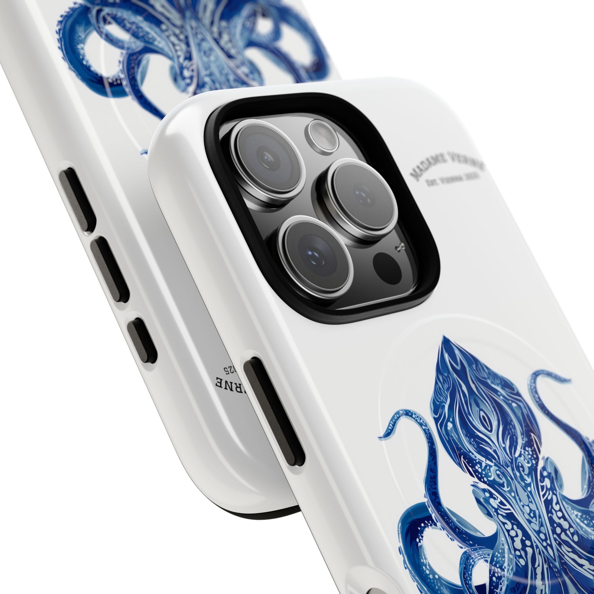 MagSafe iPhone-Schutzhülle "Deep Blue Bloom" - Opal Depths No. 32