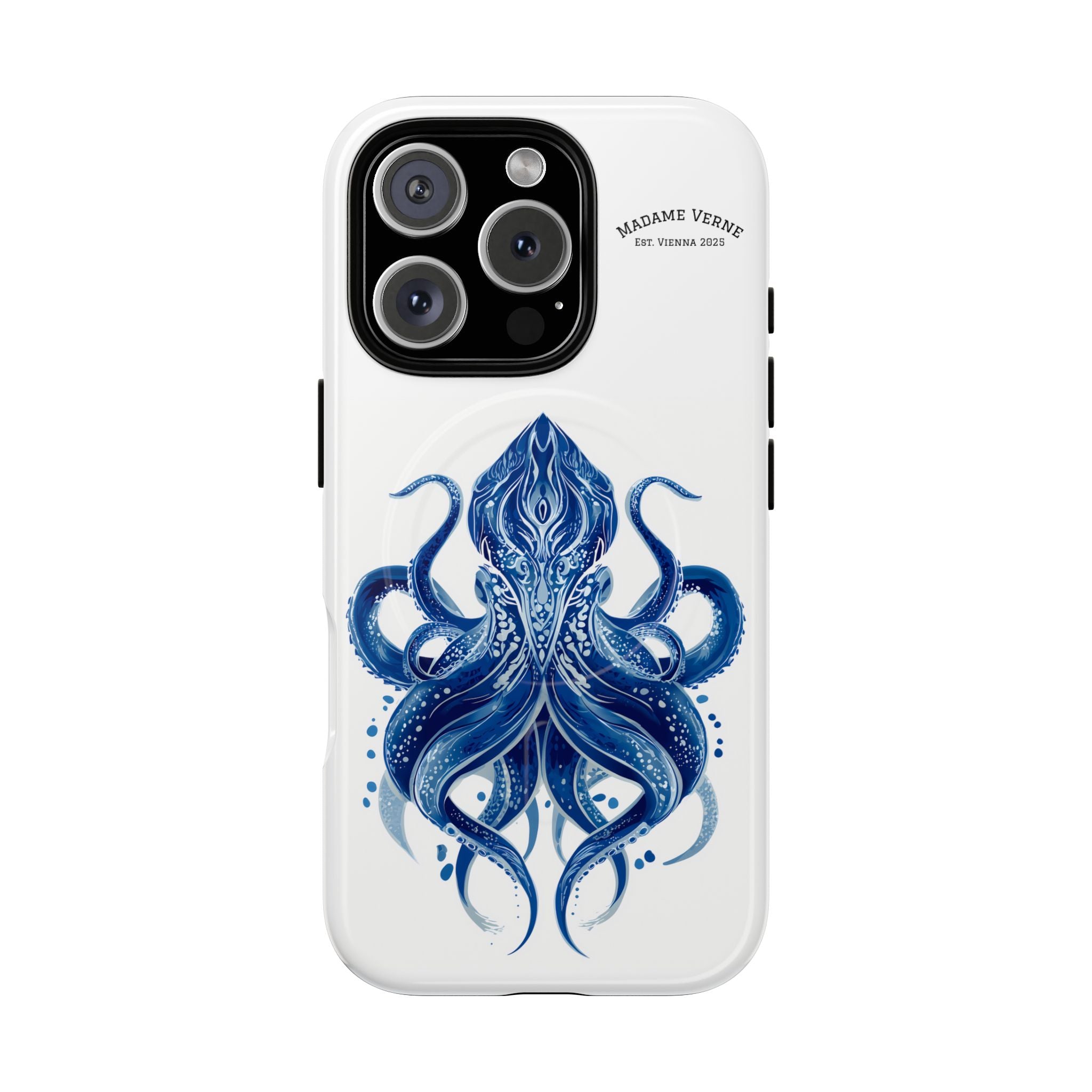 MagSafe iPhone-Schutzhülle "Deep Blue Bloom" - Opal Depths No. 32