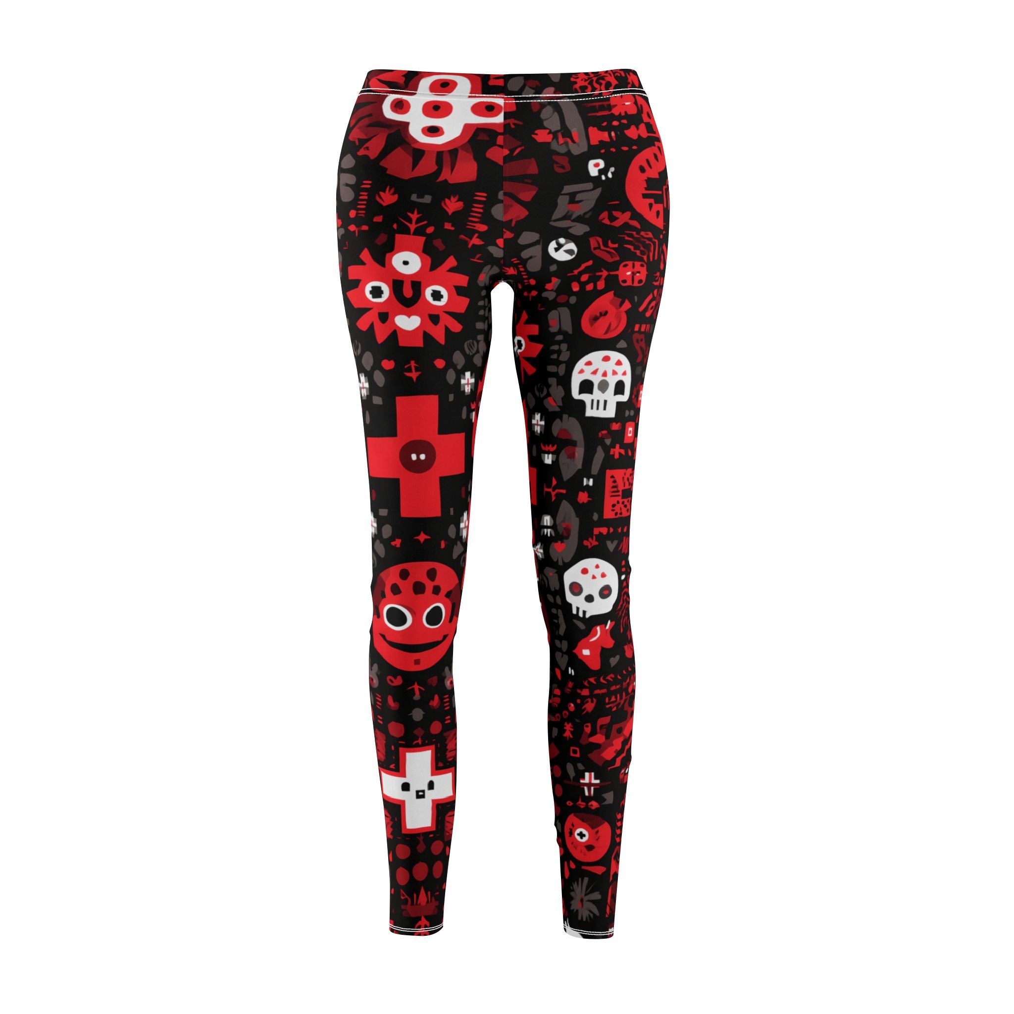 Maison Verne Halloween Ltd. Edition Damen Leggings "Occult Patterns" - 🎃👻 Wicked Elegance No. 75 👻🎃