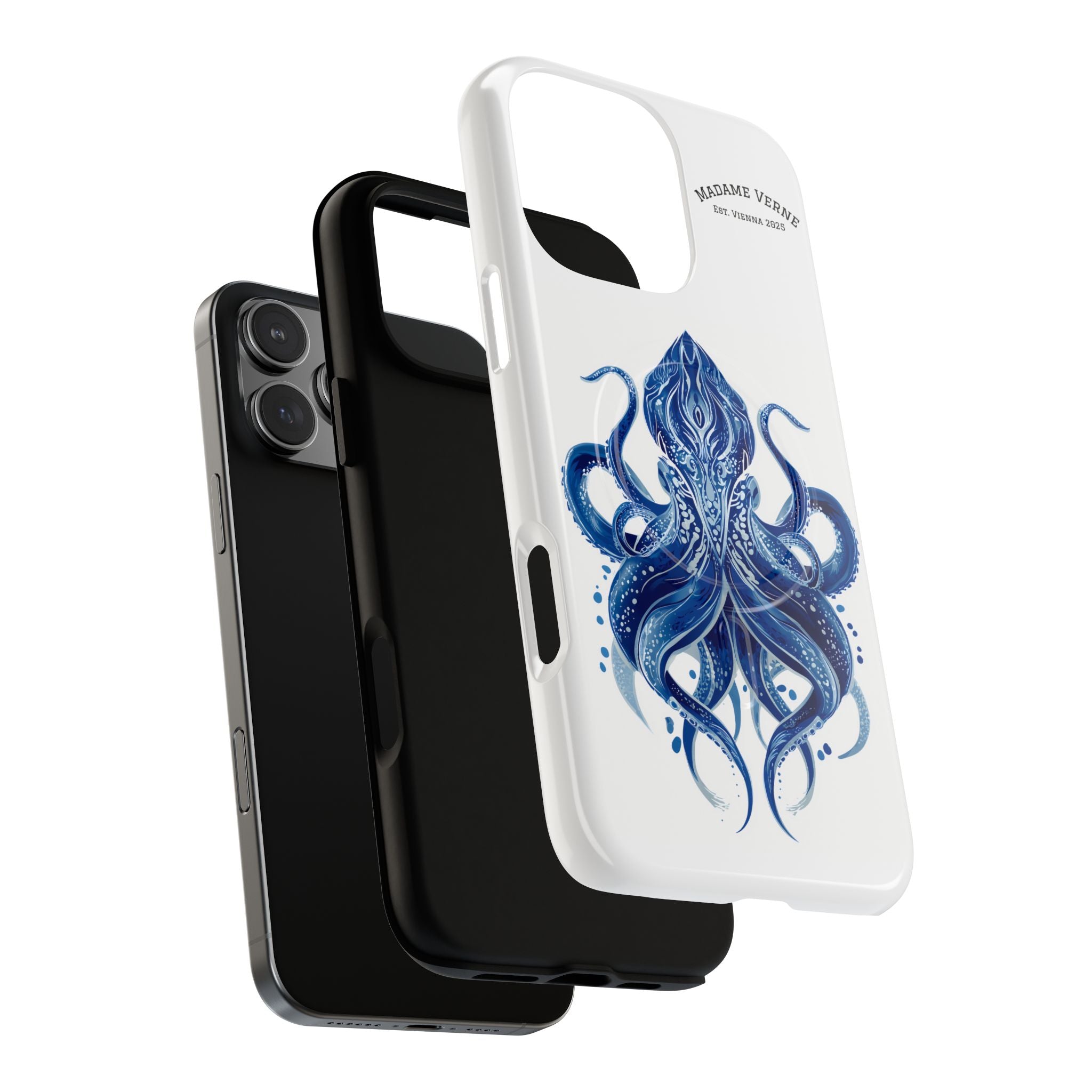 MagSafe iPhone-Schutzhülle "Deep Blue Bloom" - Opal Depths No. 32