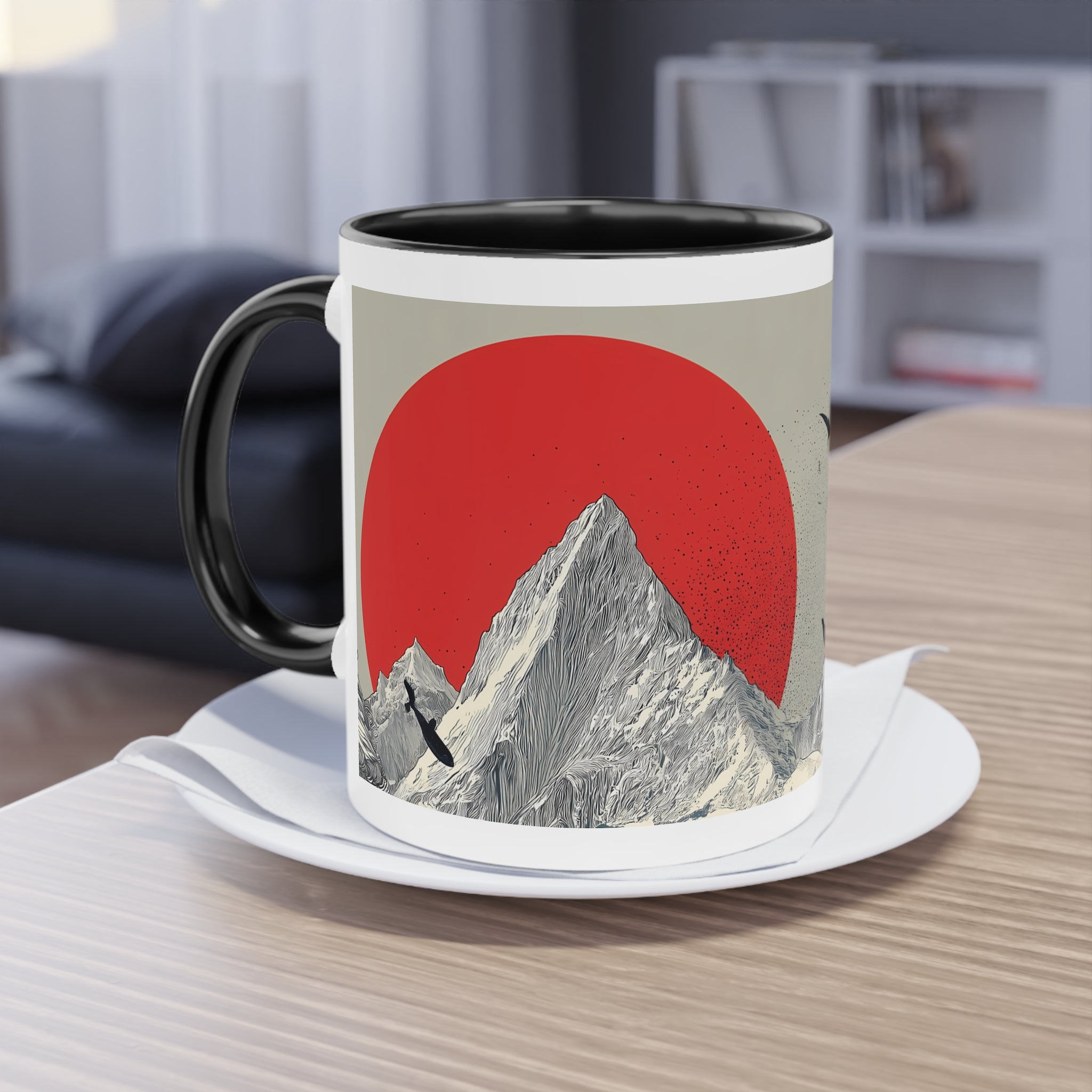 Maison Verne Kaffeetasse "Crimson Tides" - Opal Depths No. 36