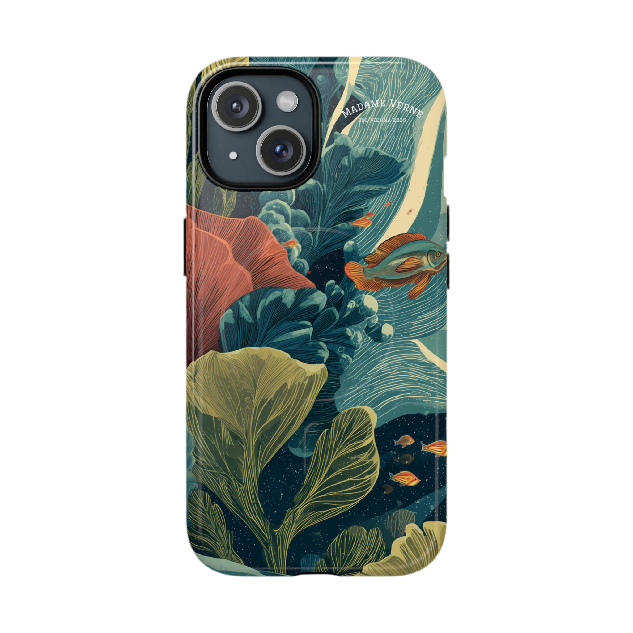 Maison Verne MagSafe iPhone-Schutzhülle "Celestial Reef" - Cosmic Botanicals No. 66