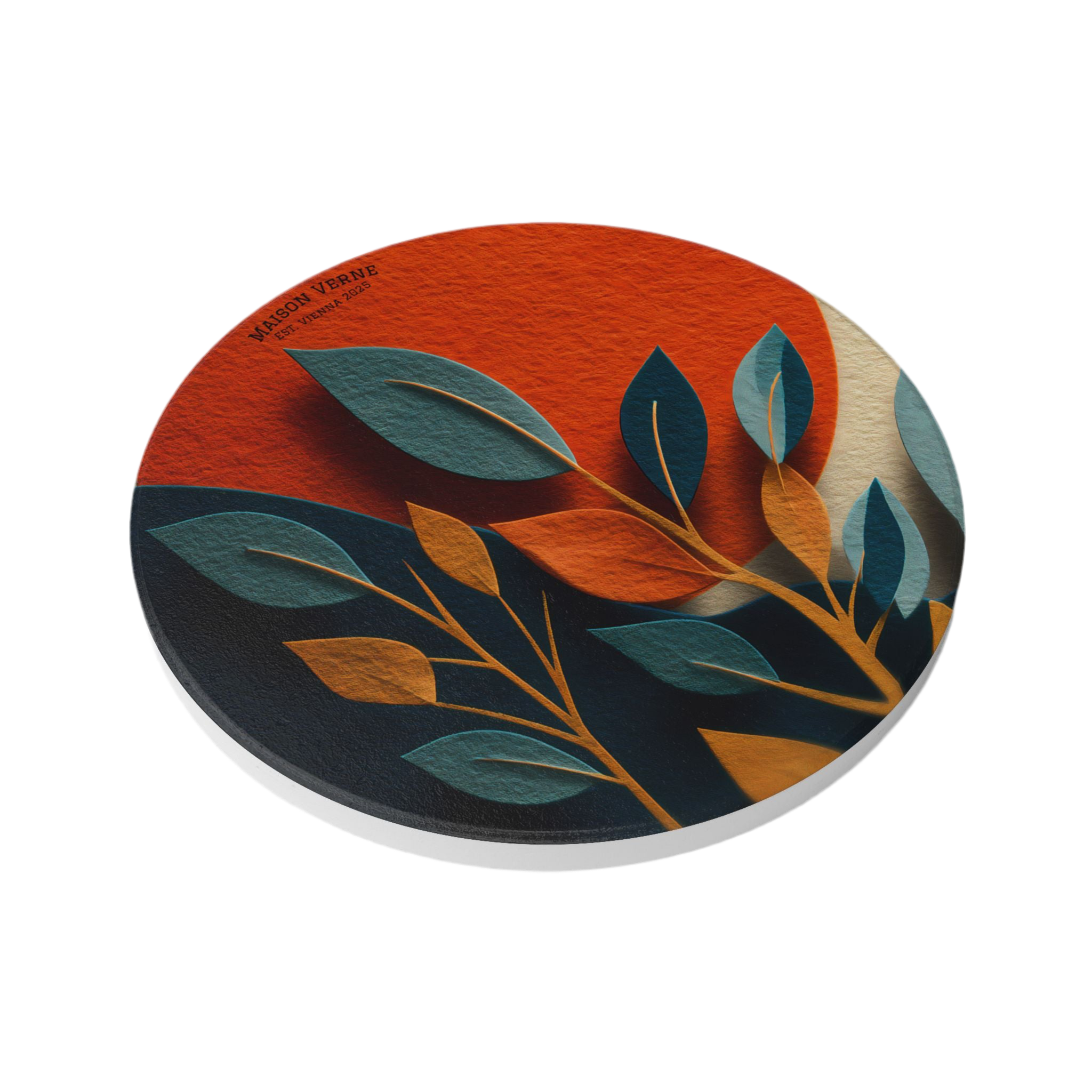 Maison Verne Keramik Untersetzer "Sunlit Leaves" - Golden Autumn No. 48
