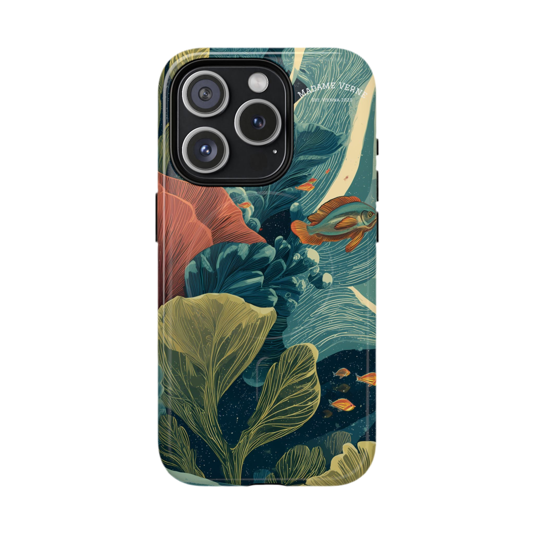 Maison Verne MagSafe iPhone-Schutzhülle "Celestial Reef" - Cosmic Botanicals No. 66