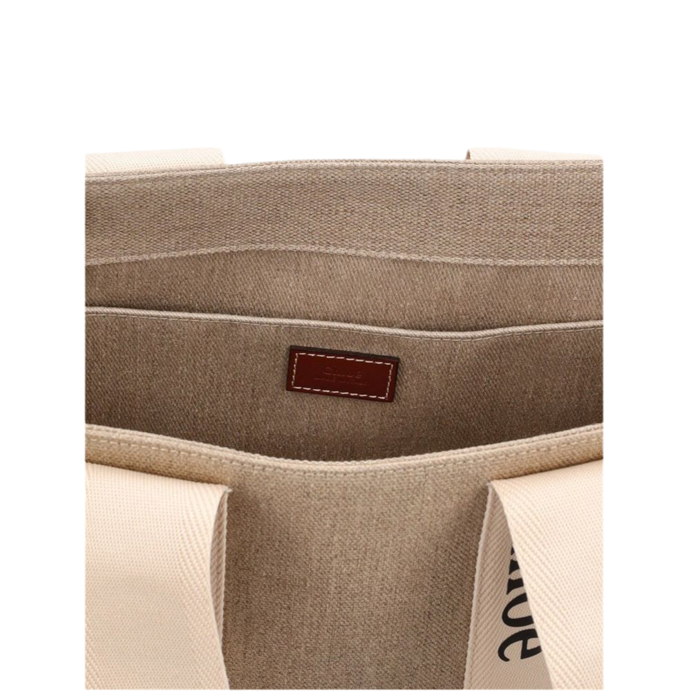 Chloé Tote Bag Woody Medium aus Canvas